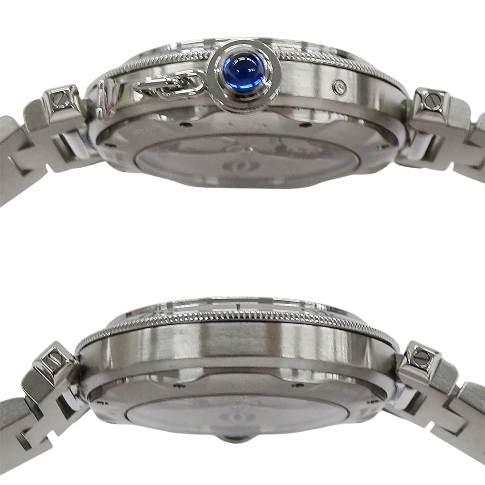 Cartier Pasha Men's Watch, Power Reserve, GMT, Date, Automatic, Stainless Steel (SS), W31037H3, Silver, Round — Good