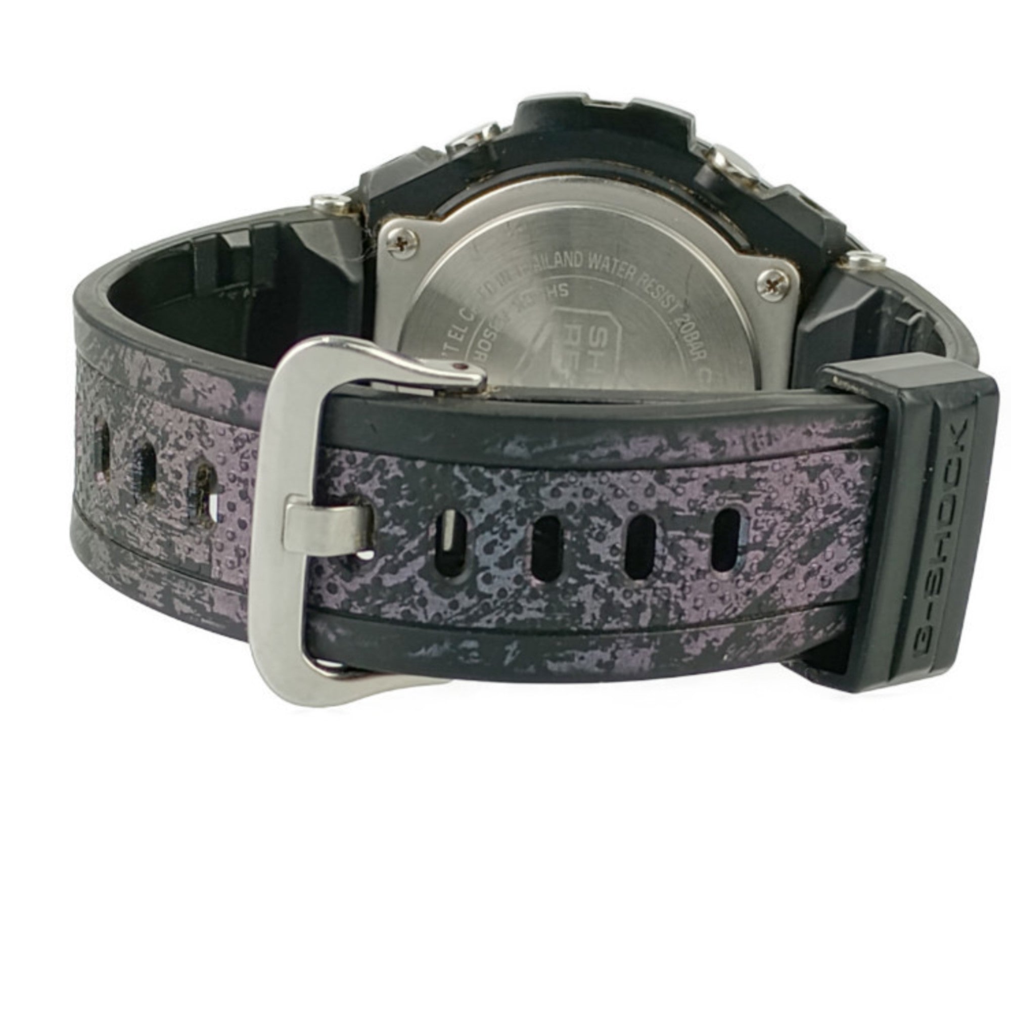 CASIO Casio Watch G-SHOCK G-STEEL G-Shock G-Steel GST-200CP-2AJF Black & Blue Dial Resin Stainless Steel Men's Digital Quartz — Good
