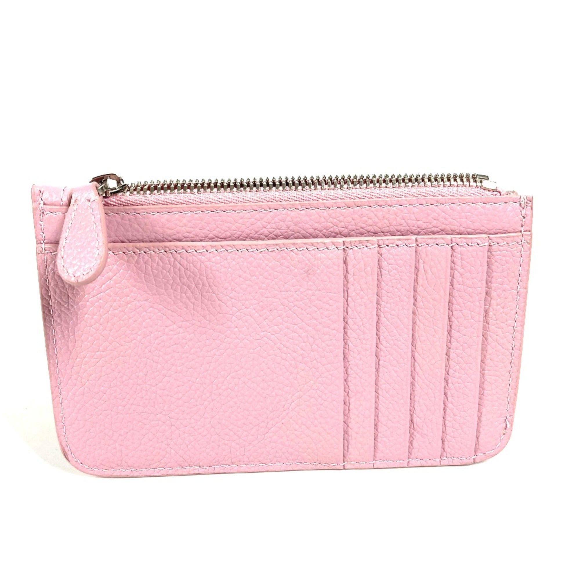 Balenciaga 637130 Card Case Business Card Holder Pass Case coin purse pink