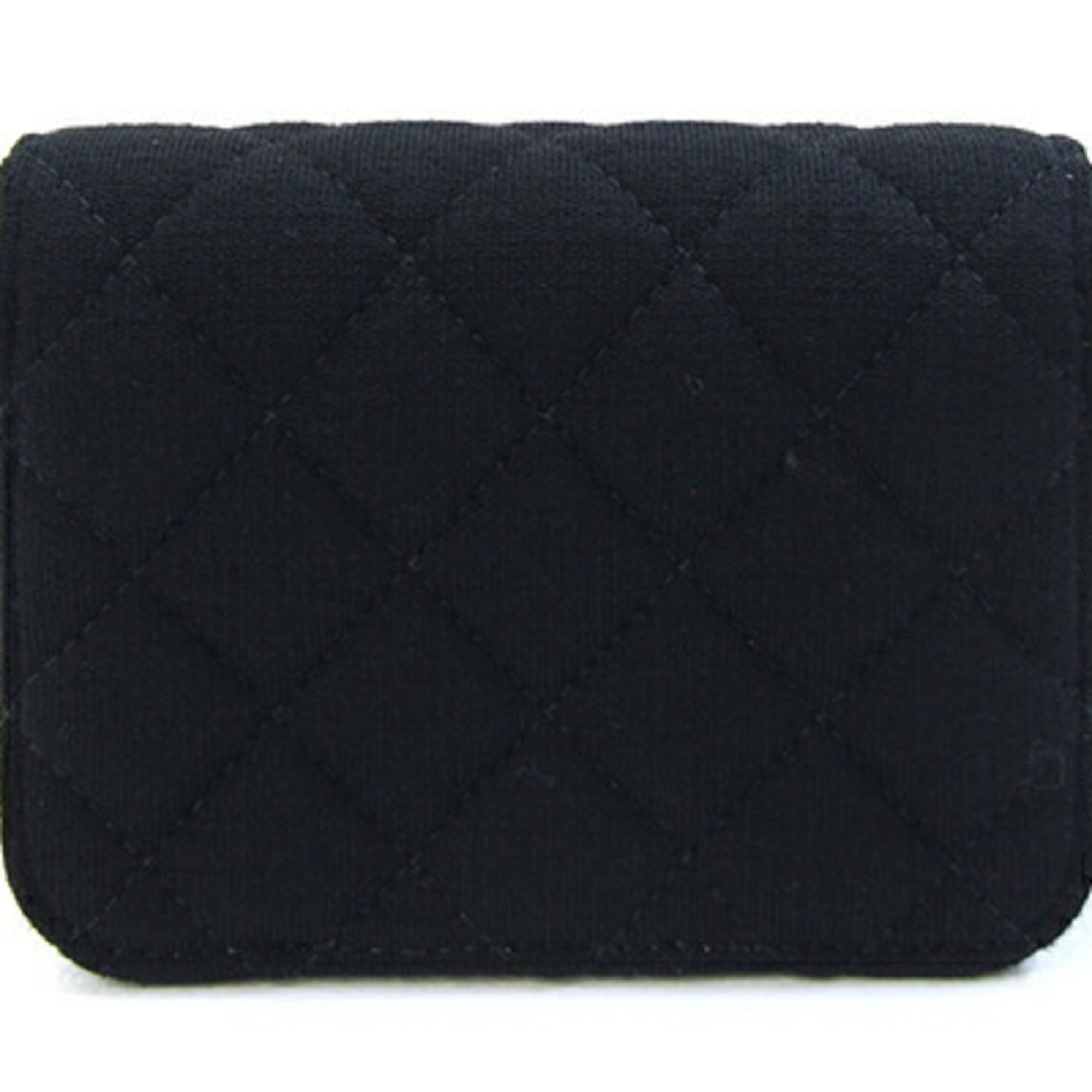 Chanel Shoulder Bag, Black Cotton, Matelassé Mini Crossbody Chain Customer Exclusive, Women's CHANEL — Like New