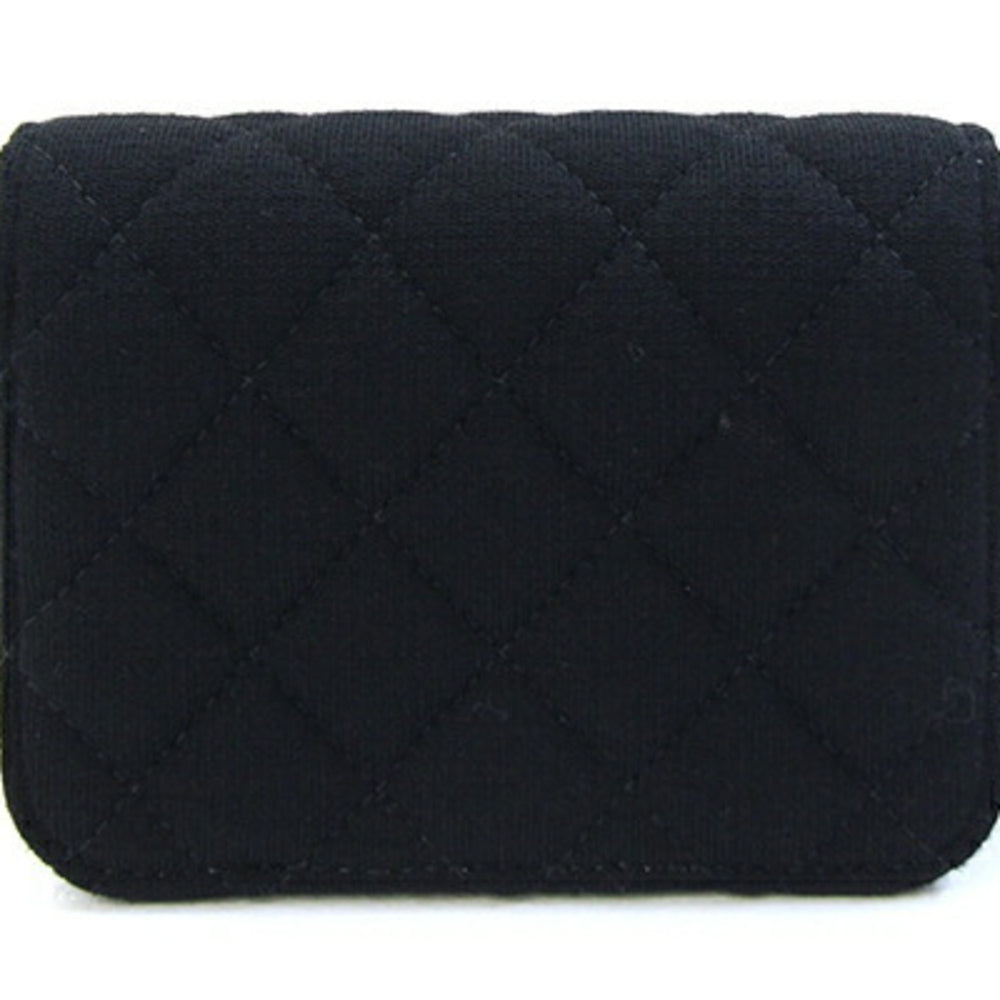 Chanel Shoulder Bag, Black Cotton, Matelassé Mini Crossbody Chain Customer Exclusive, Women's CHANEL — Like New