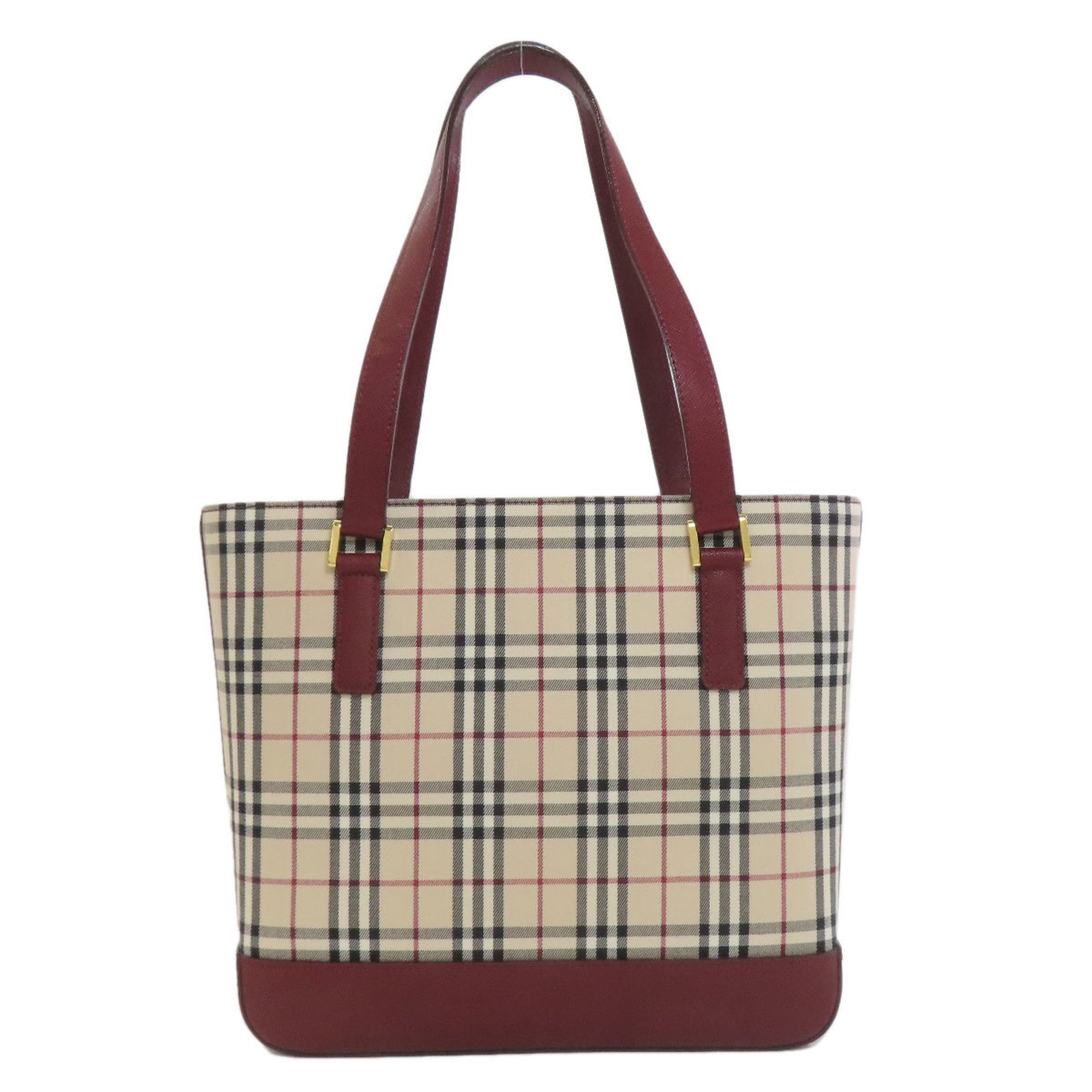 Burberry Check Nova Tote Bag Canvas Women's BURBERRY