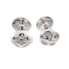 Louis Vuitton Bouton de Manchette Motif Cufflinks, SV 925 Sterling Silver (LV Cufflinks) — Like New