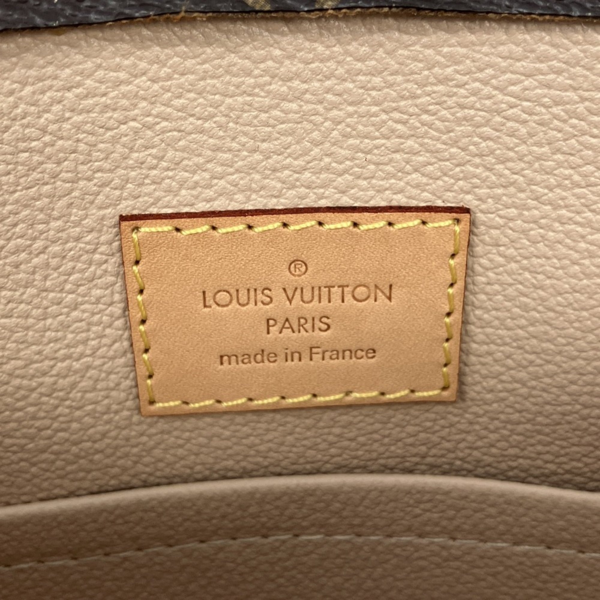 LOUIS VUITTON Louis Vuitton Monogram Sac Plat Handbag M51140 Brown Men's Women's — Like New