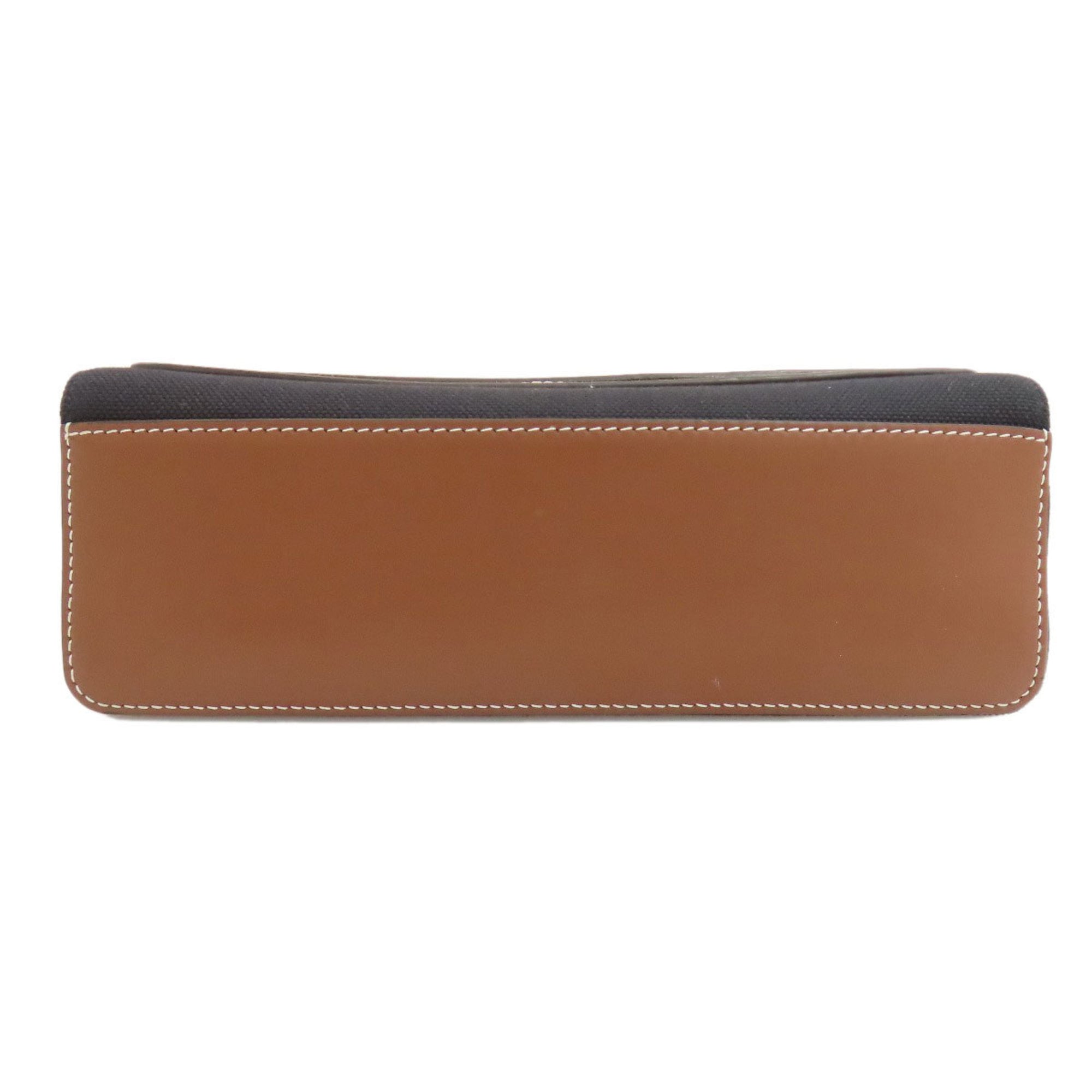 Burberry logo shoulder bag canvas/leather women's BURBERRY