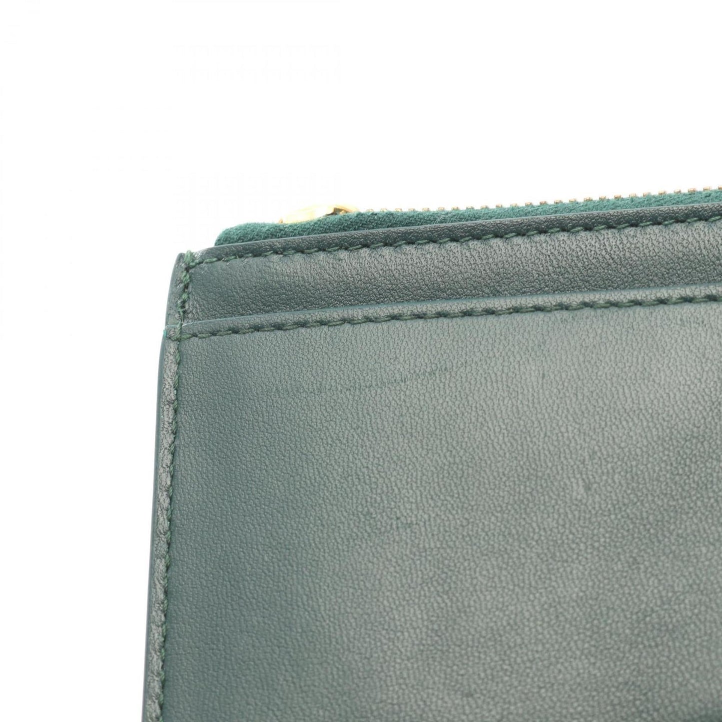 Bottega Veneta Cassette Zipper Wallet with Coin Purse, Leather, Women's, Green, 765460VCQC43049
