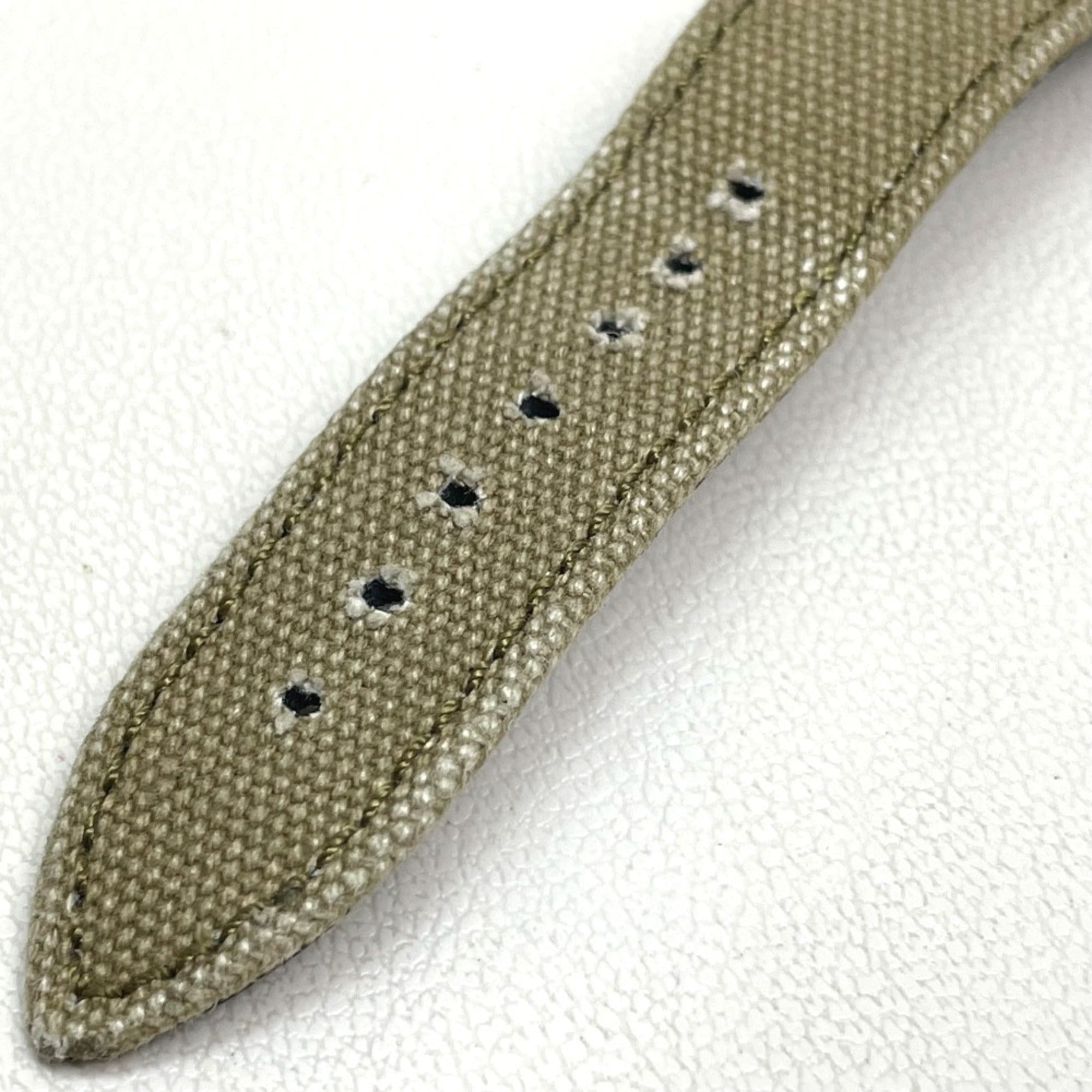 RALPH LAUREN Ralph Lauren Sporting Safari RL67 Chronometer Watch (RL0220900) with Stainless Steel Canvas Strap, Black/Khaki — Very Good