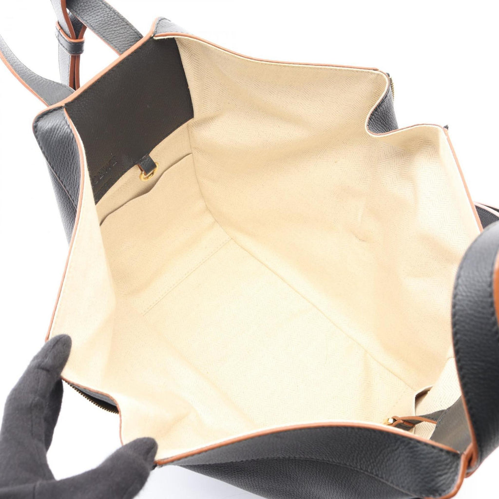 LOEWE Hammock Bag, Small Handbag, Leather, Women's, Black