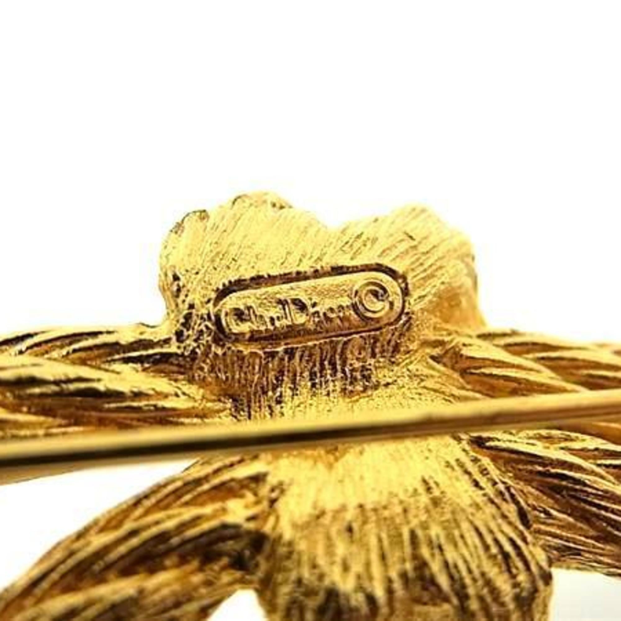 Christian Dior Brooch with Rope Motif in Gold Metal for Women — Like New