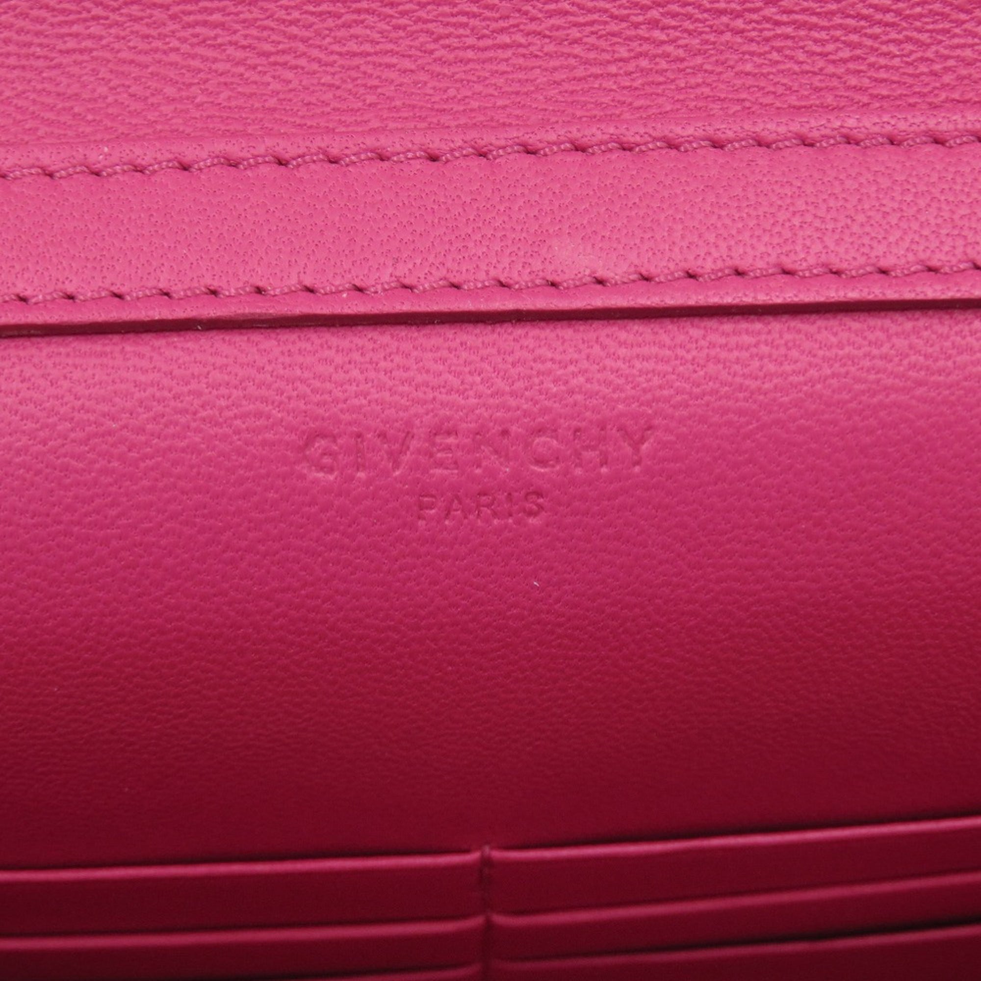 Balenciaga Pandora Chain Wallet Leather Magenta Long 1049 BALENCIAGA