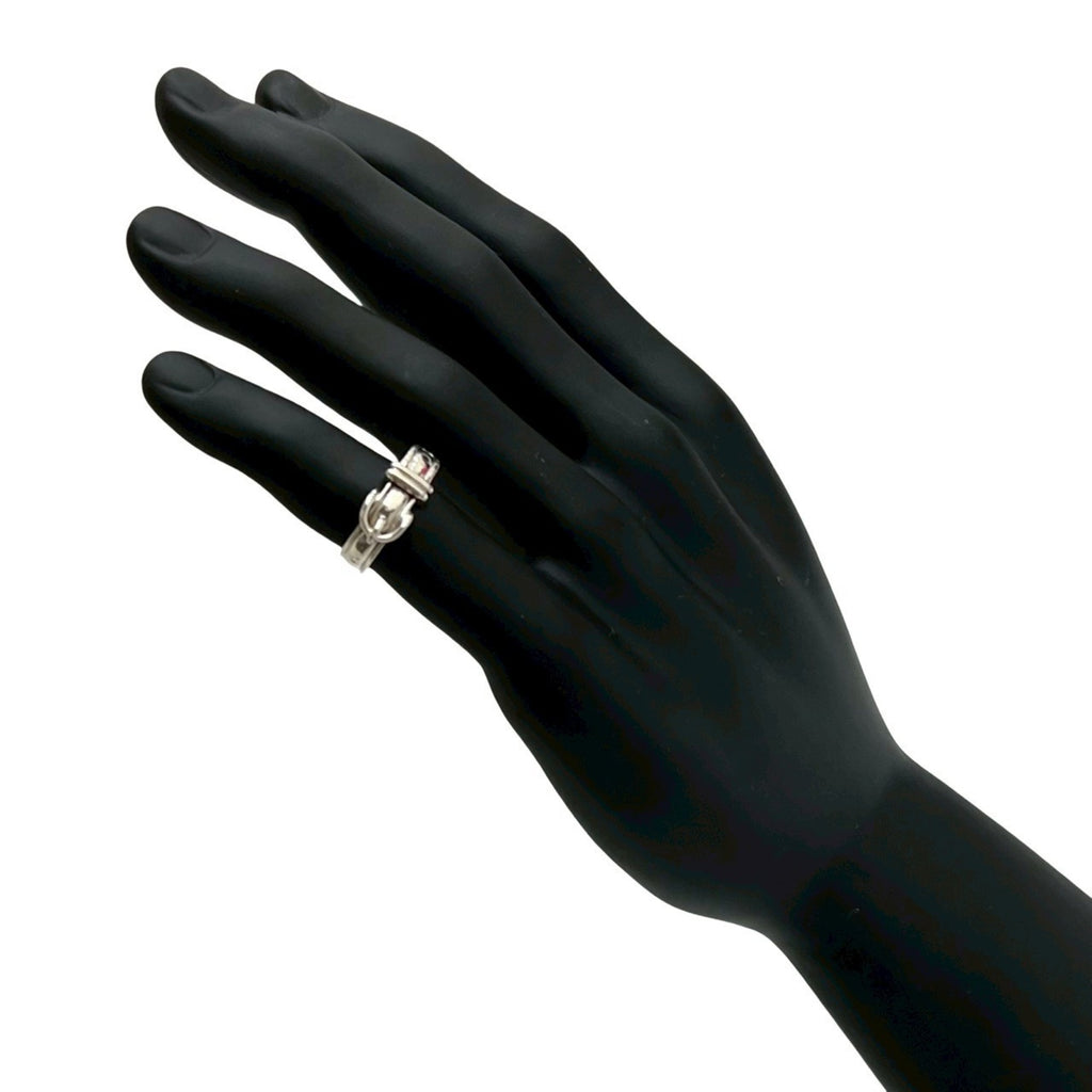 HERMES Santur Silver 925 Ring, Size 9, Women's Jewelry, Silver, 14312
