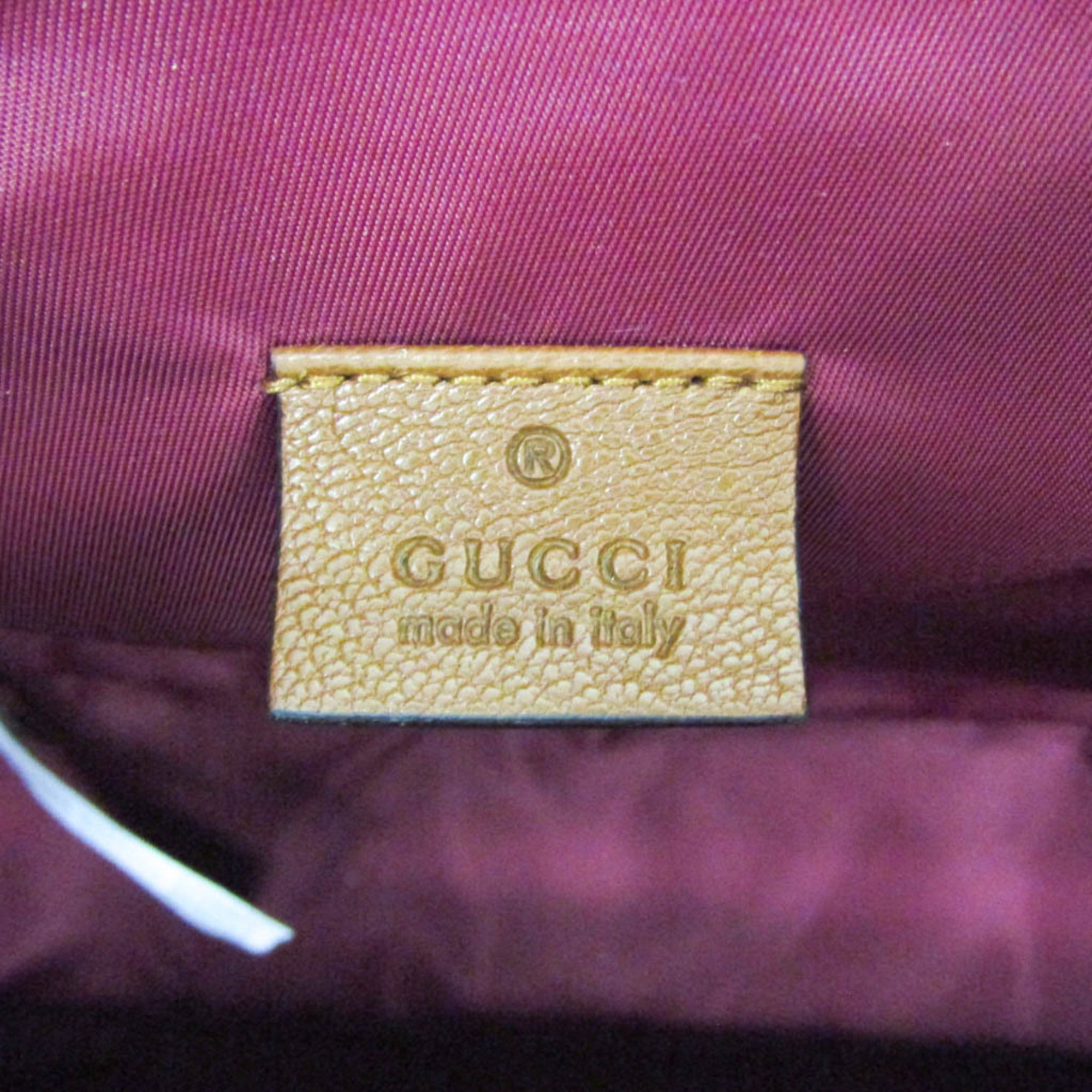 Gucci GG Canvas Children's 630818 Boys,Girls GG Canvas,Leather Backpack Beige,Brown — Like New