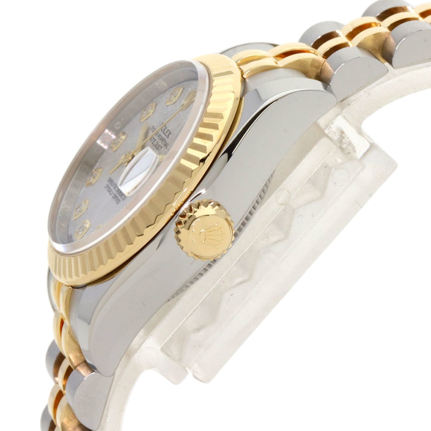 Rolex 179173G Datejust 10P Diamond Meteorite Watch Stainless Steel SSxK18YG Ladies ROLEX