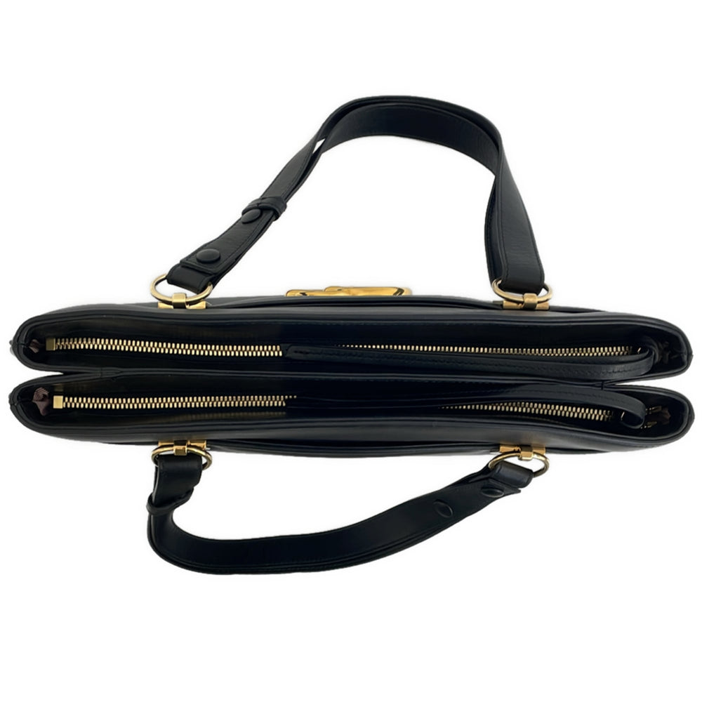 GUCCI Ally GG Marmont Double G Logo Handbag 550130 Black Women's — Like New