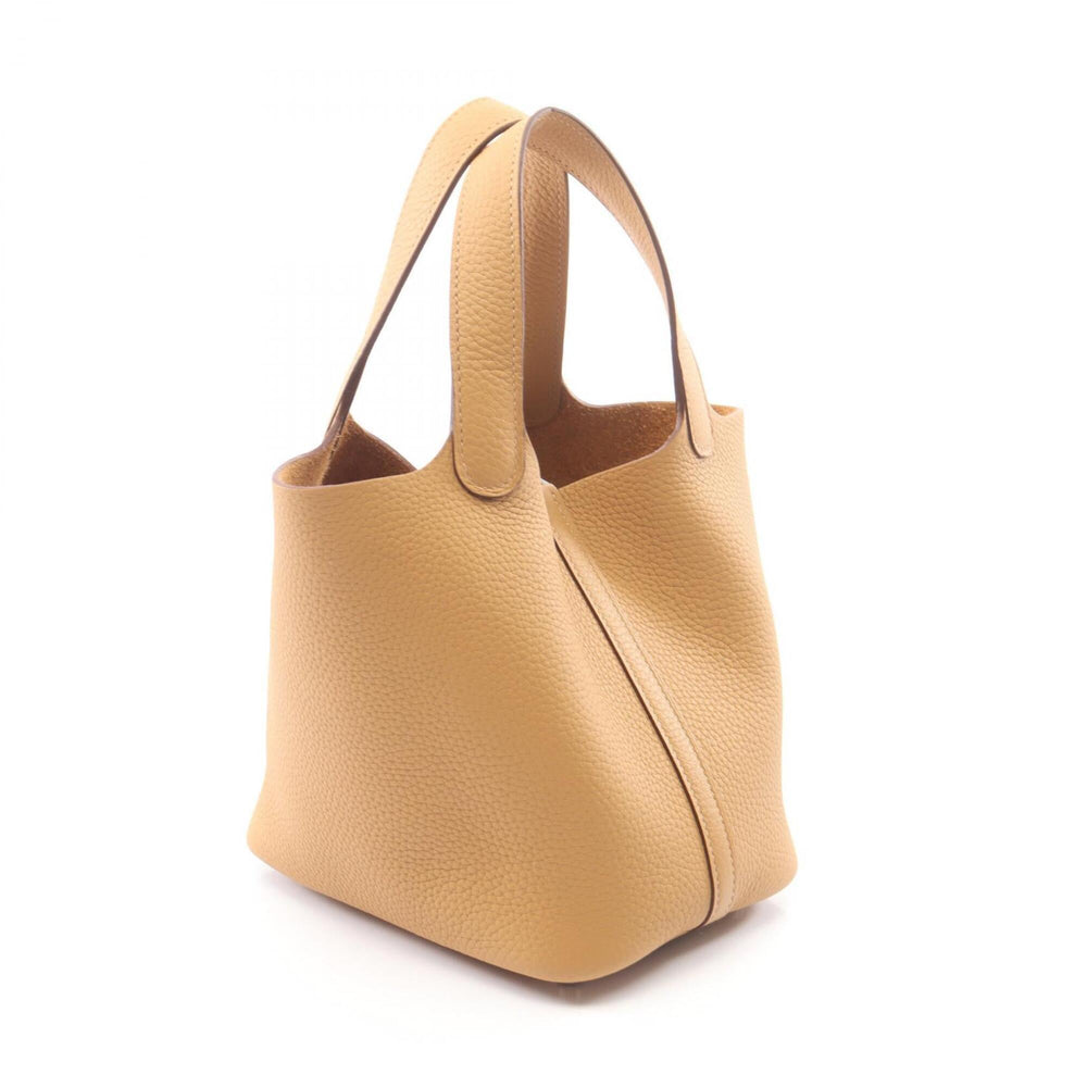 Hermes Picotin Lock PM Biscuit Handbag, Taurillon Clemence Leather, Women's, Beige — New - Store Return