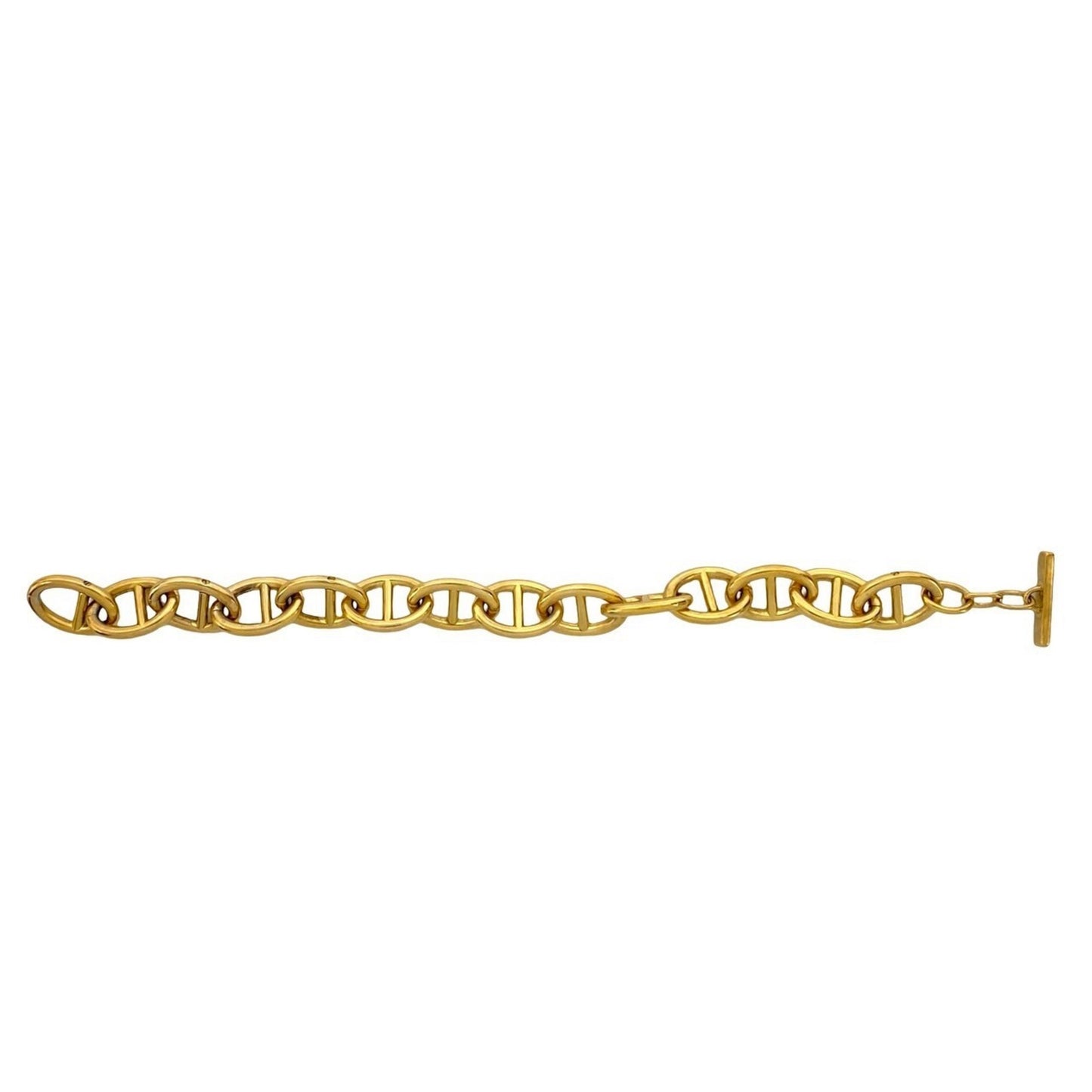 GUCCI Anchor Chain Bracelet Logo Bangle Gold 37354