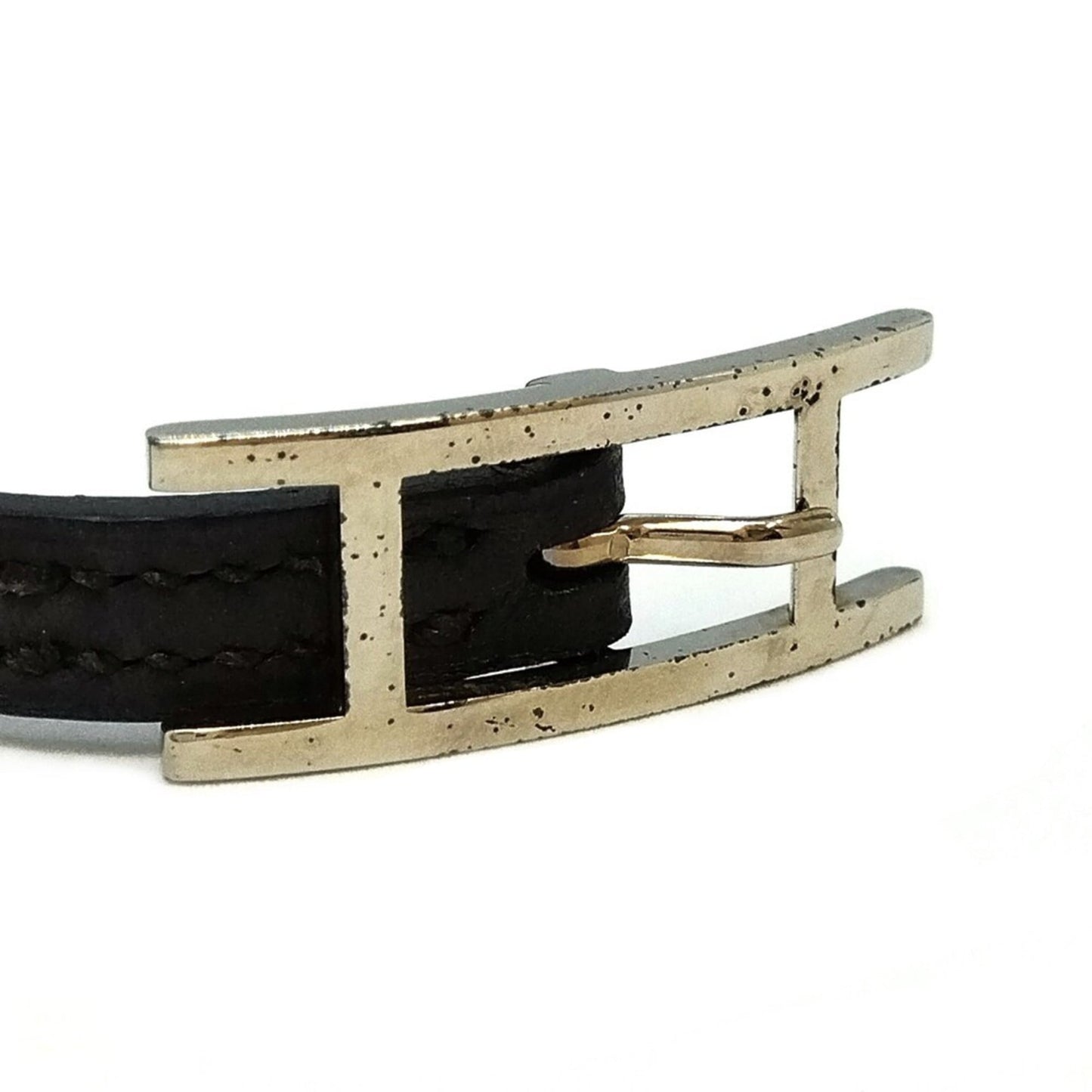 Hermes Hermès Api 3 Long Bracelet in Black Leather