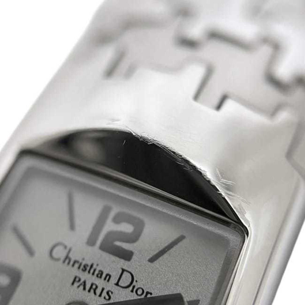 Christian Dior watch, white dial, silver Diophilic D96-100, women's, stainless steel, quartz, OC1*** — Good