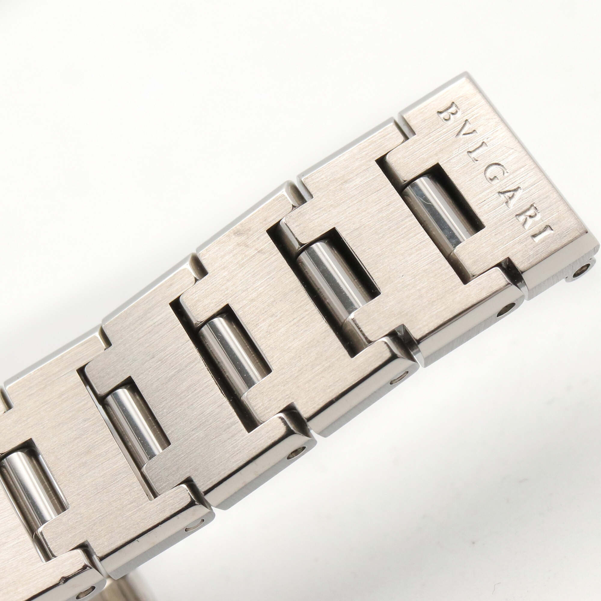 Bulgari BVLGARI Quadrato Watch, Stainless Steel, Women's, Black, SQ22SS — Very Good