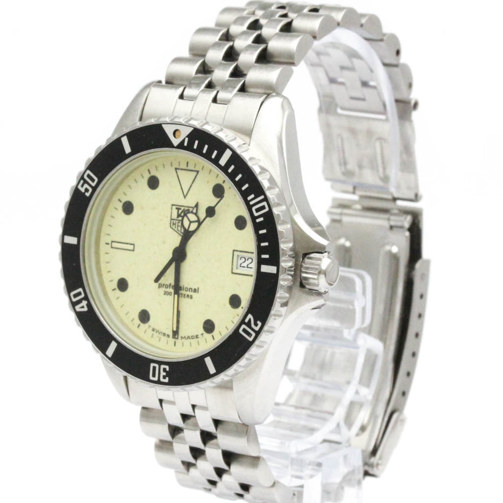 TAG HEUER Professional 1000 Steel Quartz Mens Watch 980.113 Vintage — Good