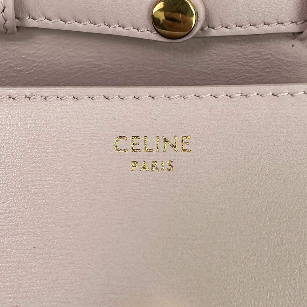 CELINE Triomphe Chain Card Holder Mini Shoulder Bag S-BB-4292 Light Pink Women's — Like New