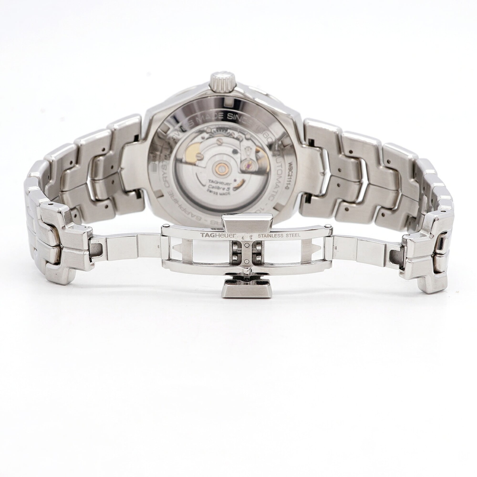 TAG Heuer Link Calibre 5 Date WBC2111 Silver Dial Men's Watch — Very Good
