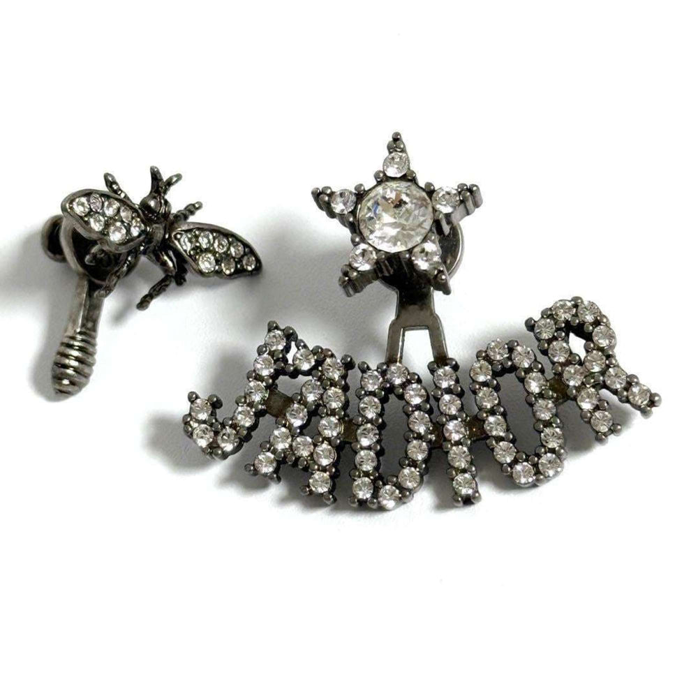 Christian Dior Dior Asymmetrical Stud Earrings B J'adior — Like New