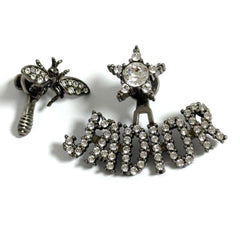 Christian Dior Dior Asymmetrical Stud Earrings B J'adior — Like New