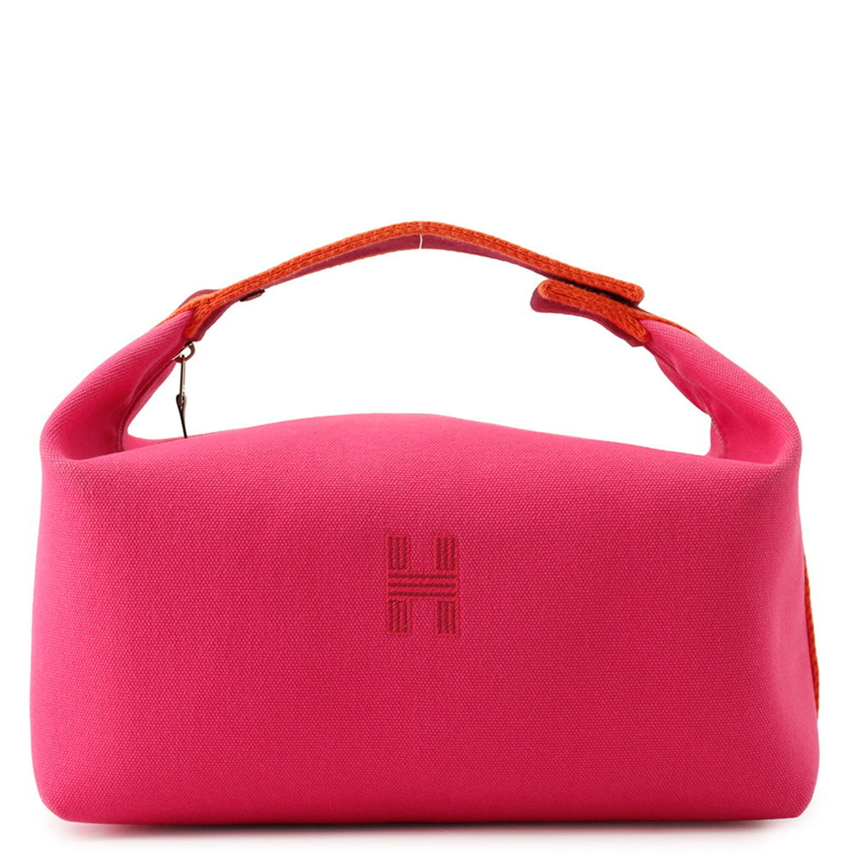 Hermes handbag Bride-à-Black GM hibiscus canvas HERMES pouch — Like New