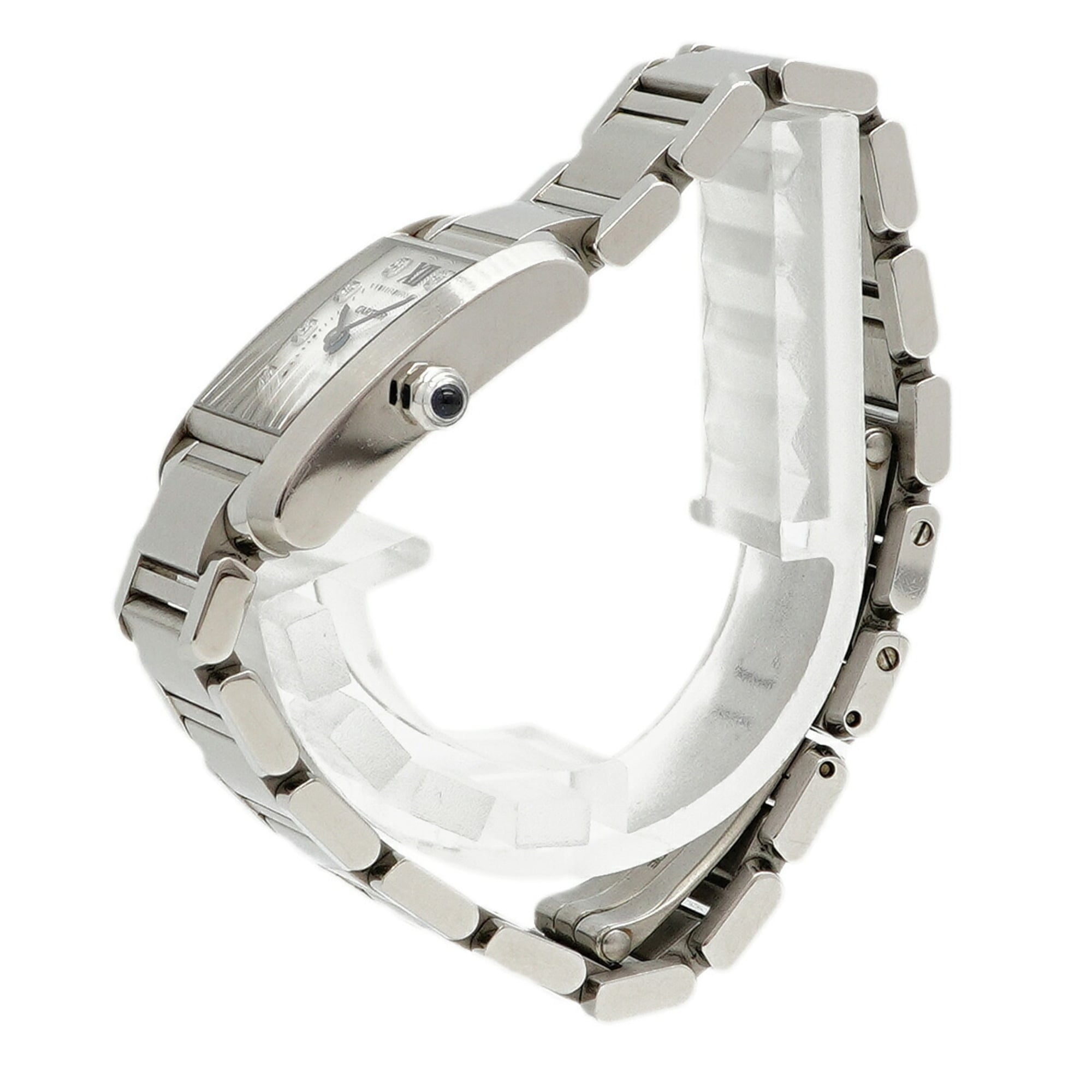 Cartier Tank Française SM Diamond WE110006 Silver Dial Women's Watch — Good
