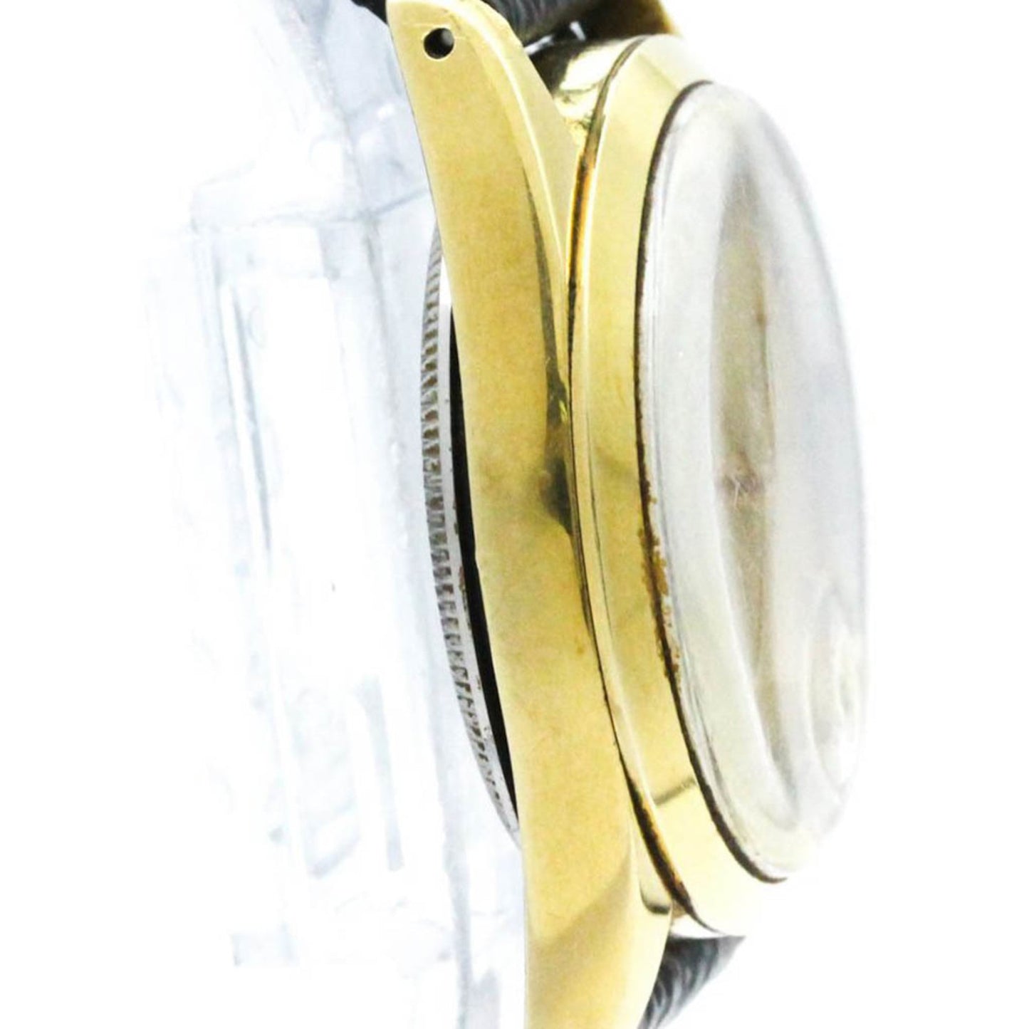 Vintage ROLEX Air King 5520 Gold Plated Leather Automatic Mens Watch BF571664