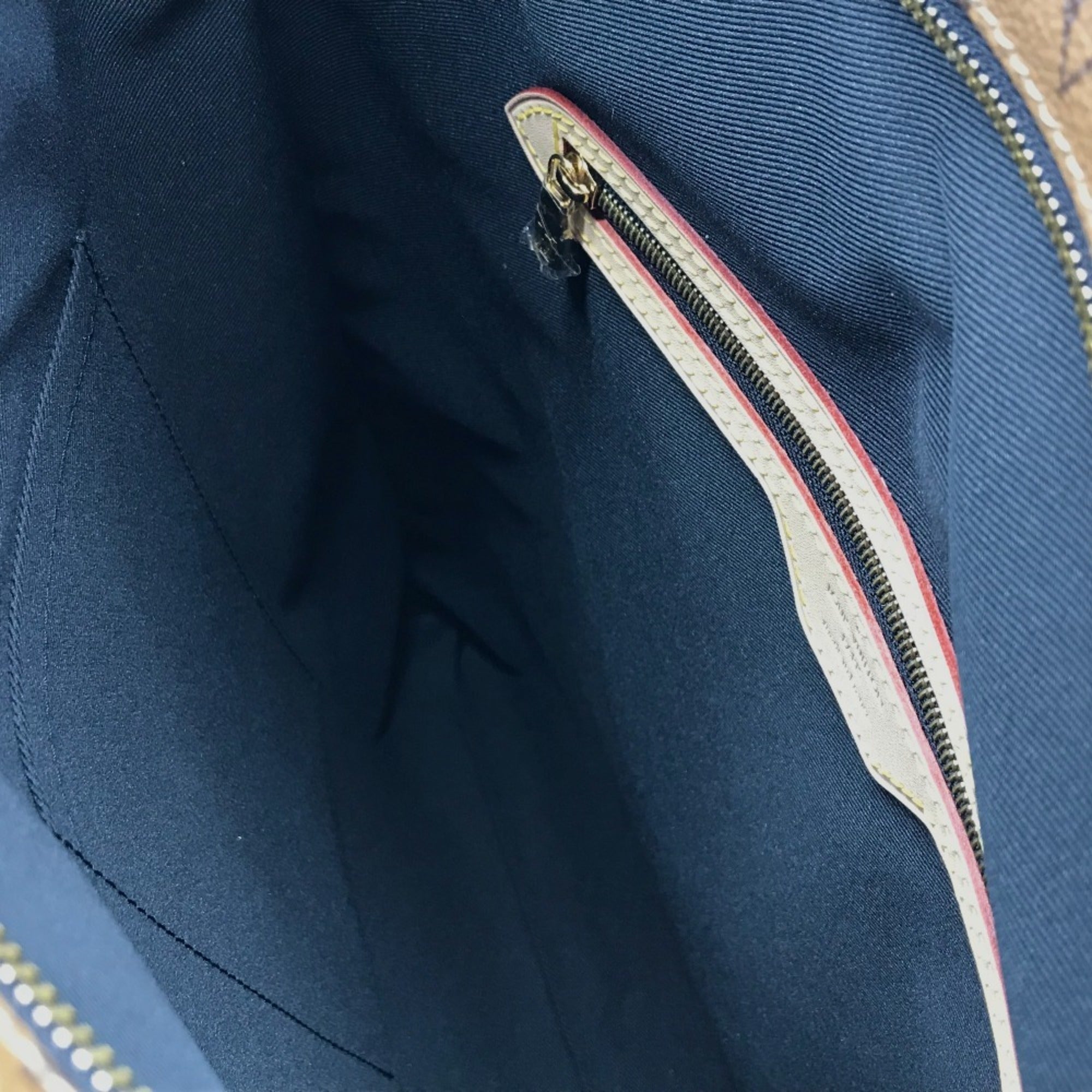 LOUIS VUITTON M45198 Monogram Reverse Video Print Carry It Shoulder Bag Tote Canvas Women's Brown — New - Store Return