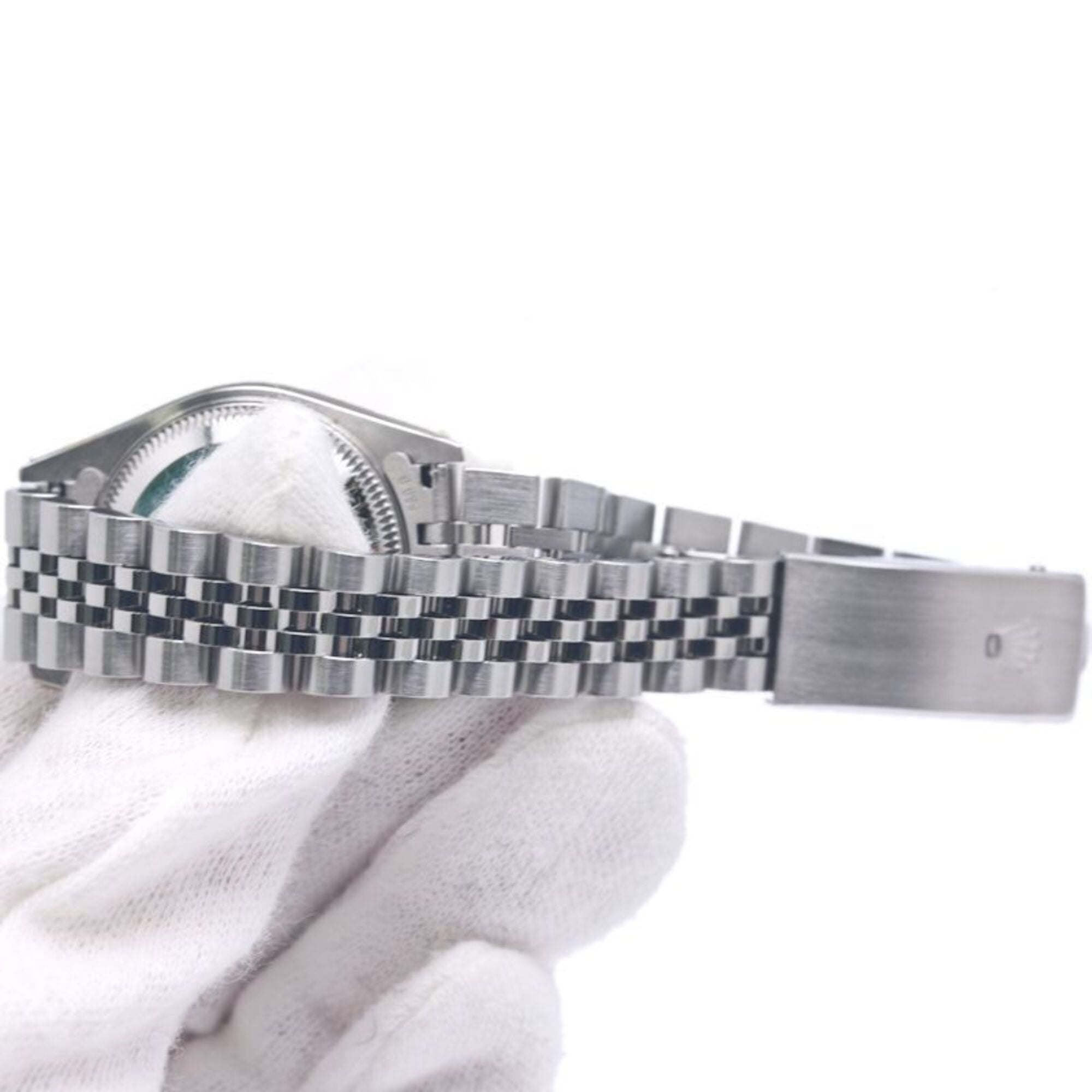 ROLEX Datejust Sapphire 2P 79174 Women's Watch 18K White Gold x Stainless Steel 40301 — Like New