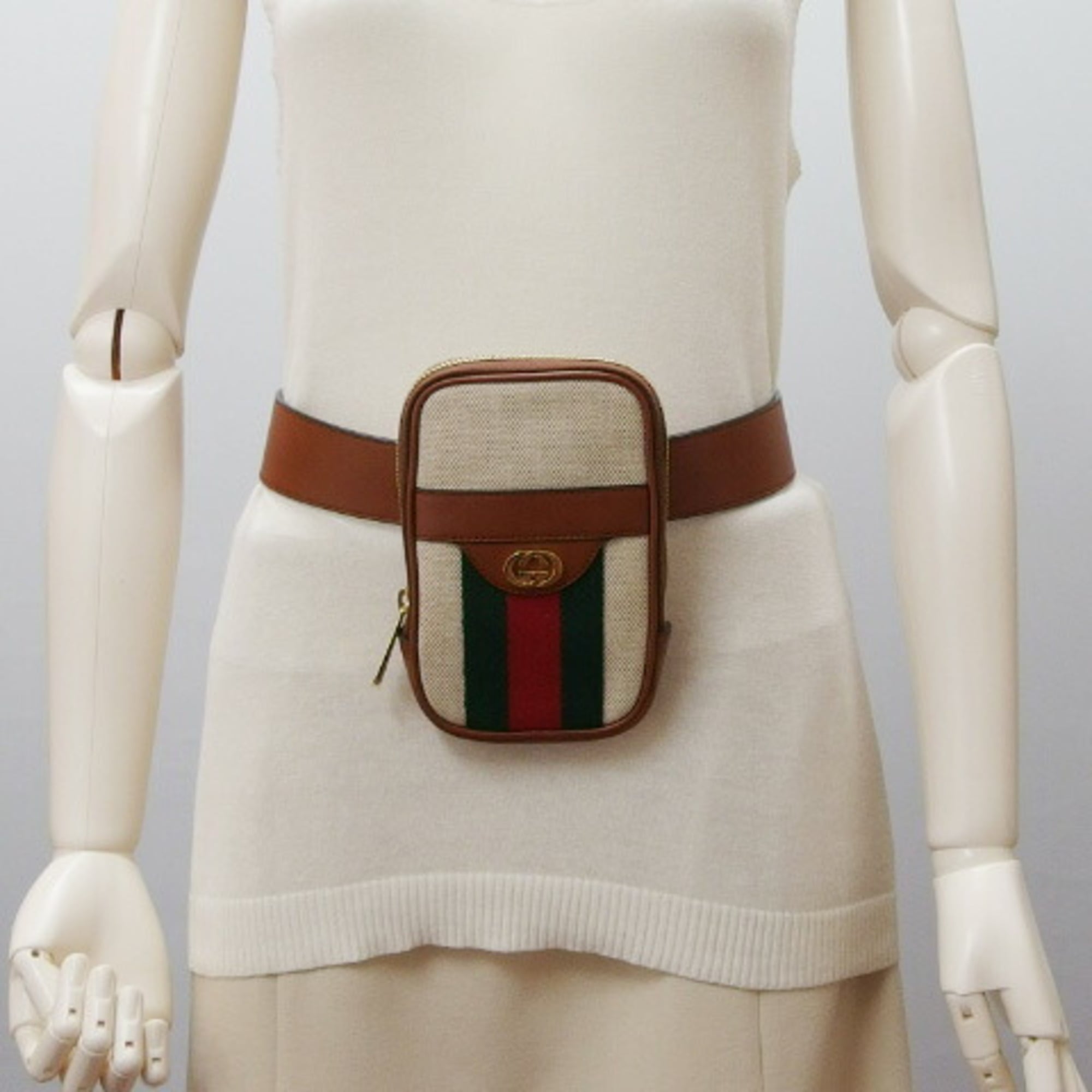Gucci Sherry Line Double G Belt Bag/Pouch, Size 80 — New - Store Return