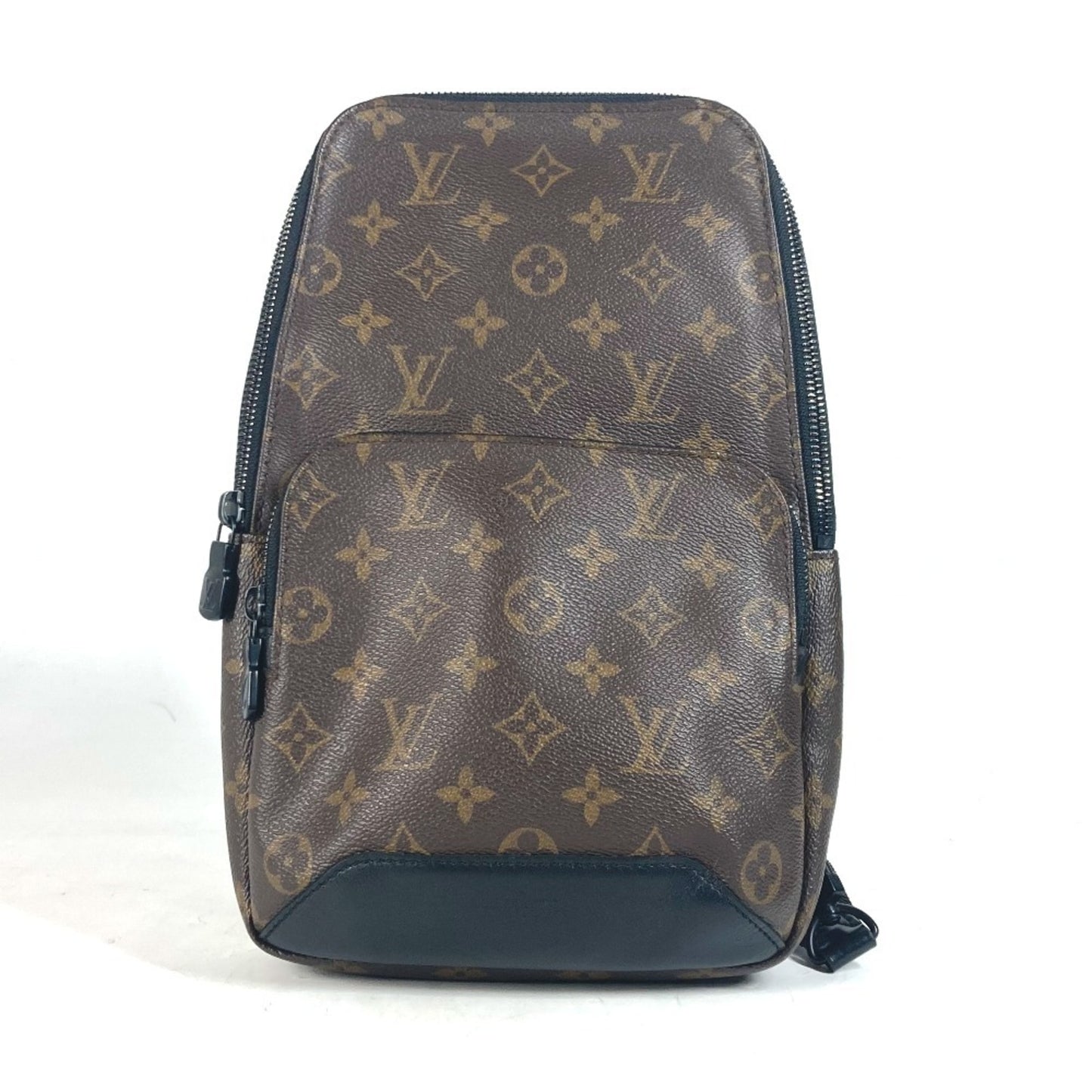 LOUIS VUITTON M45897 Monogram Macassar Avenue Sling Bag Crossbody Body Canvas Men's Women's Brown
