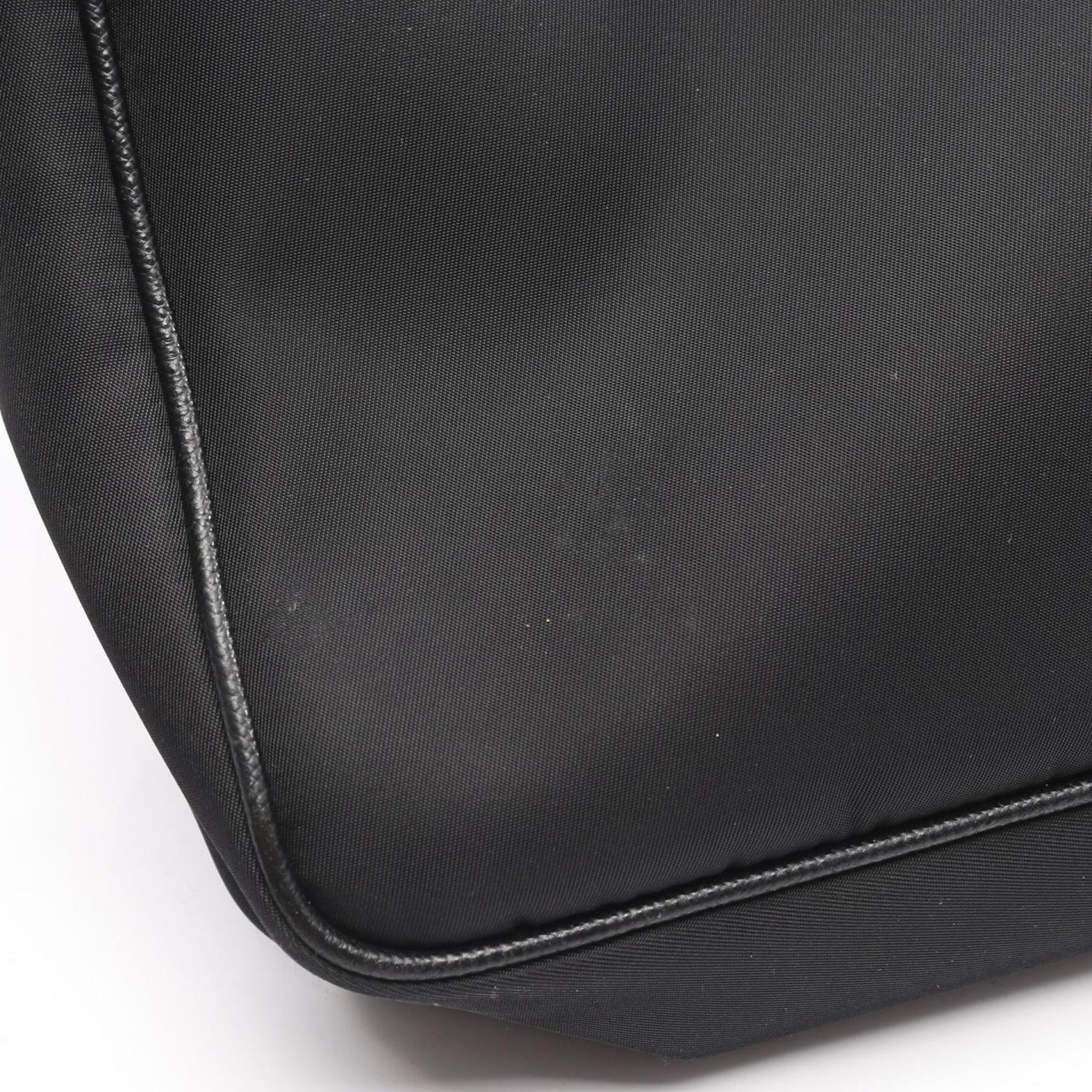 Prada Shoulder Bag in Nylon and Saffiano Leather, Black, for Men Women, 2VH113