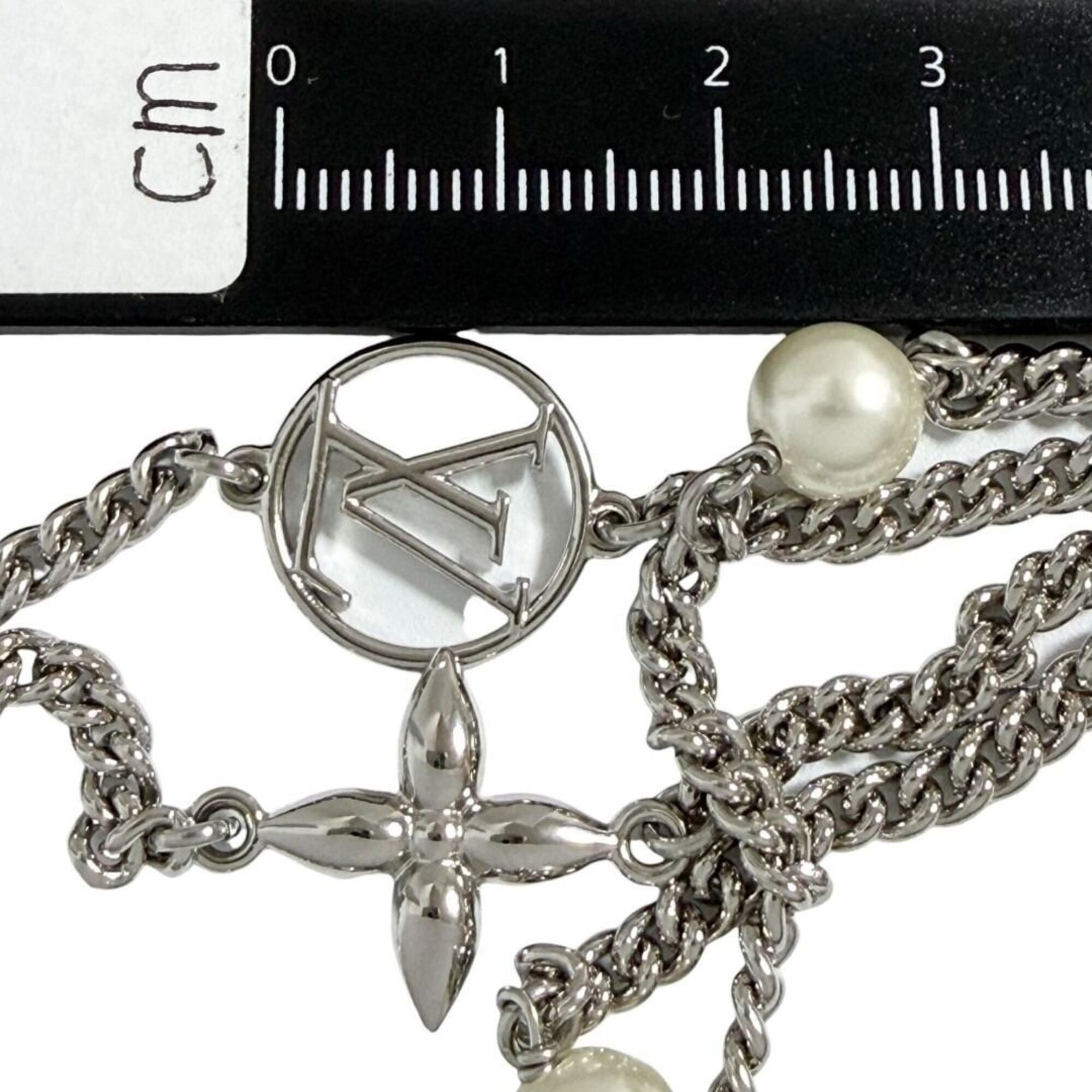 Louis Vuitton Women's Long Necklace, Midnight Pearl, M02908 — Like New