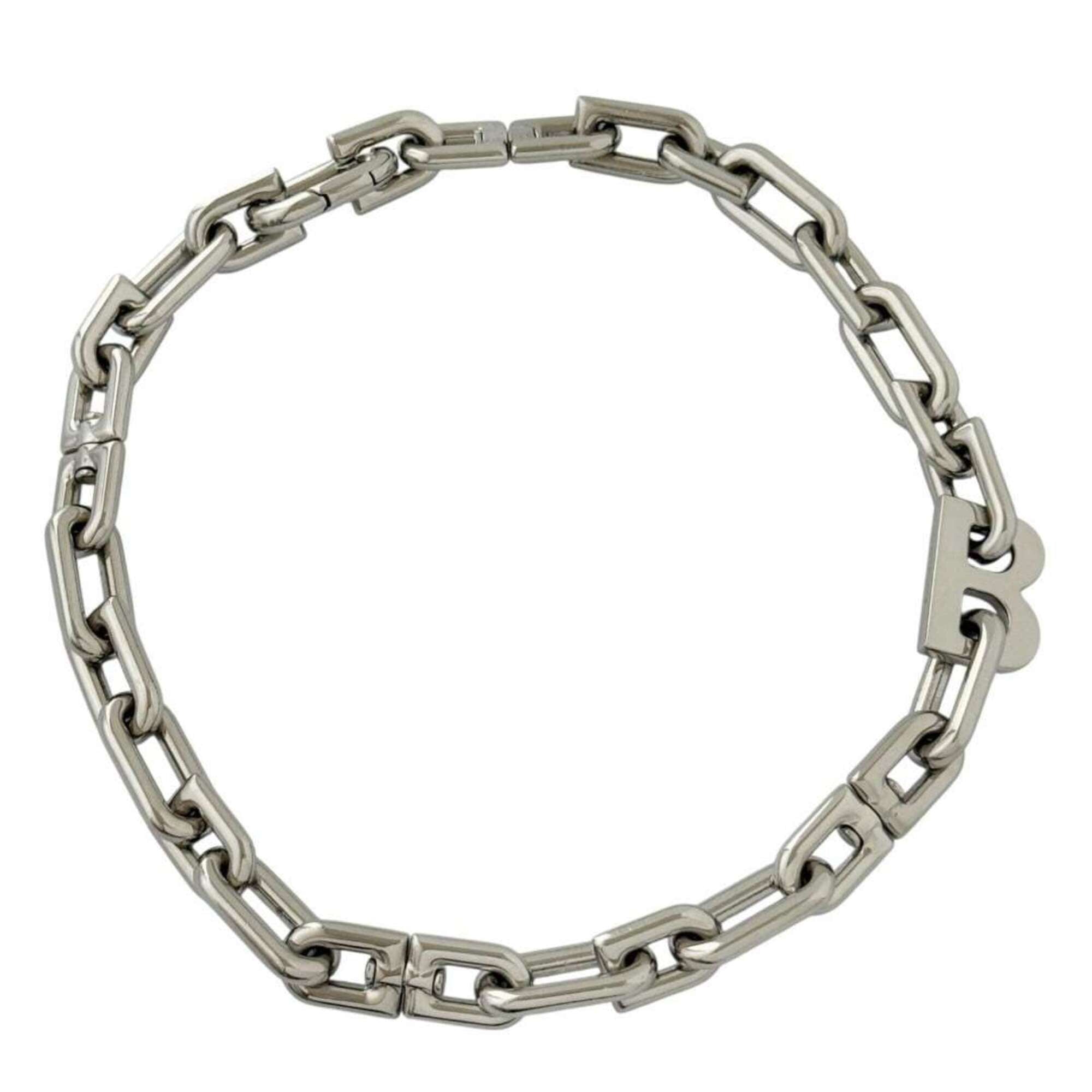 Balenciaga Men's and Women's B Chain Slim Necklace (Short) — Like New