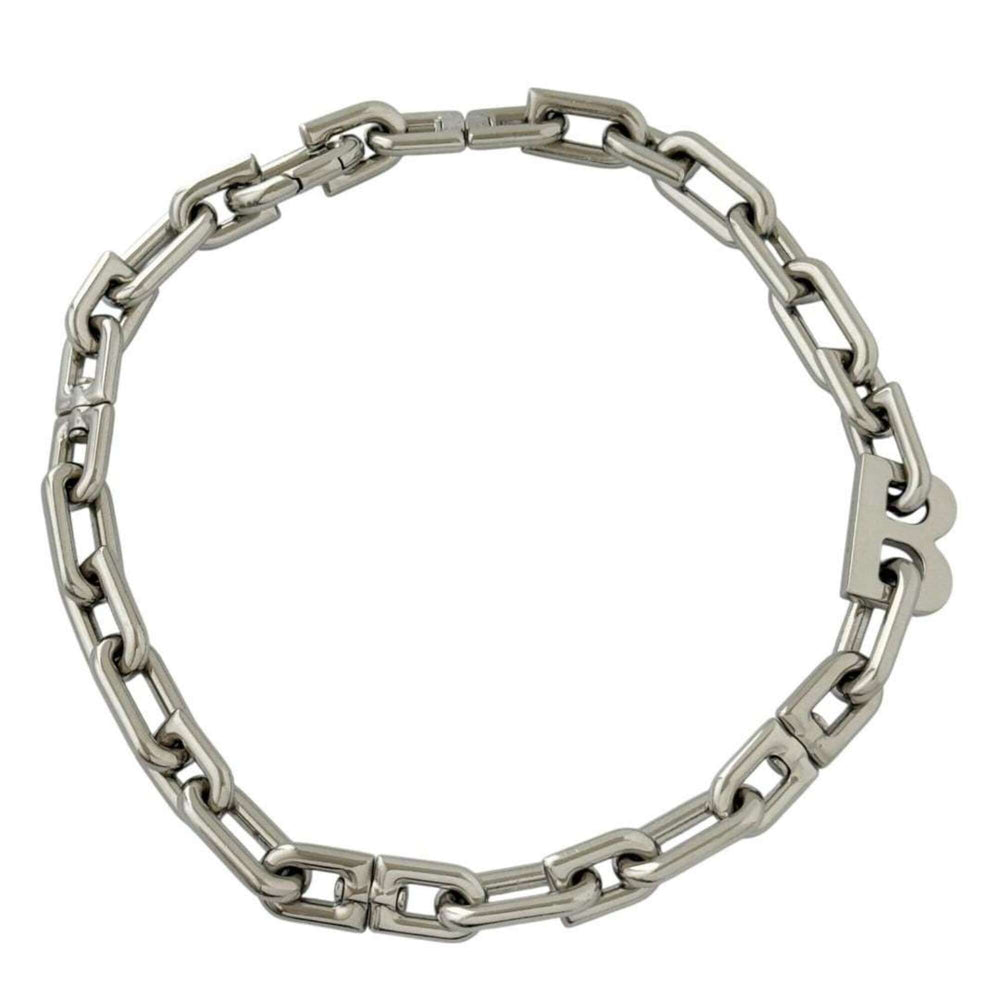 Balenciaga Men's and Women's B Chain Slim Necklace (Short) — Like New