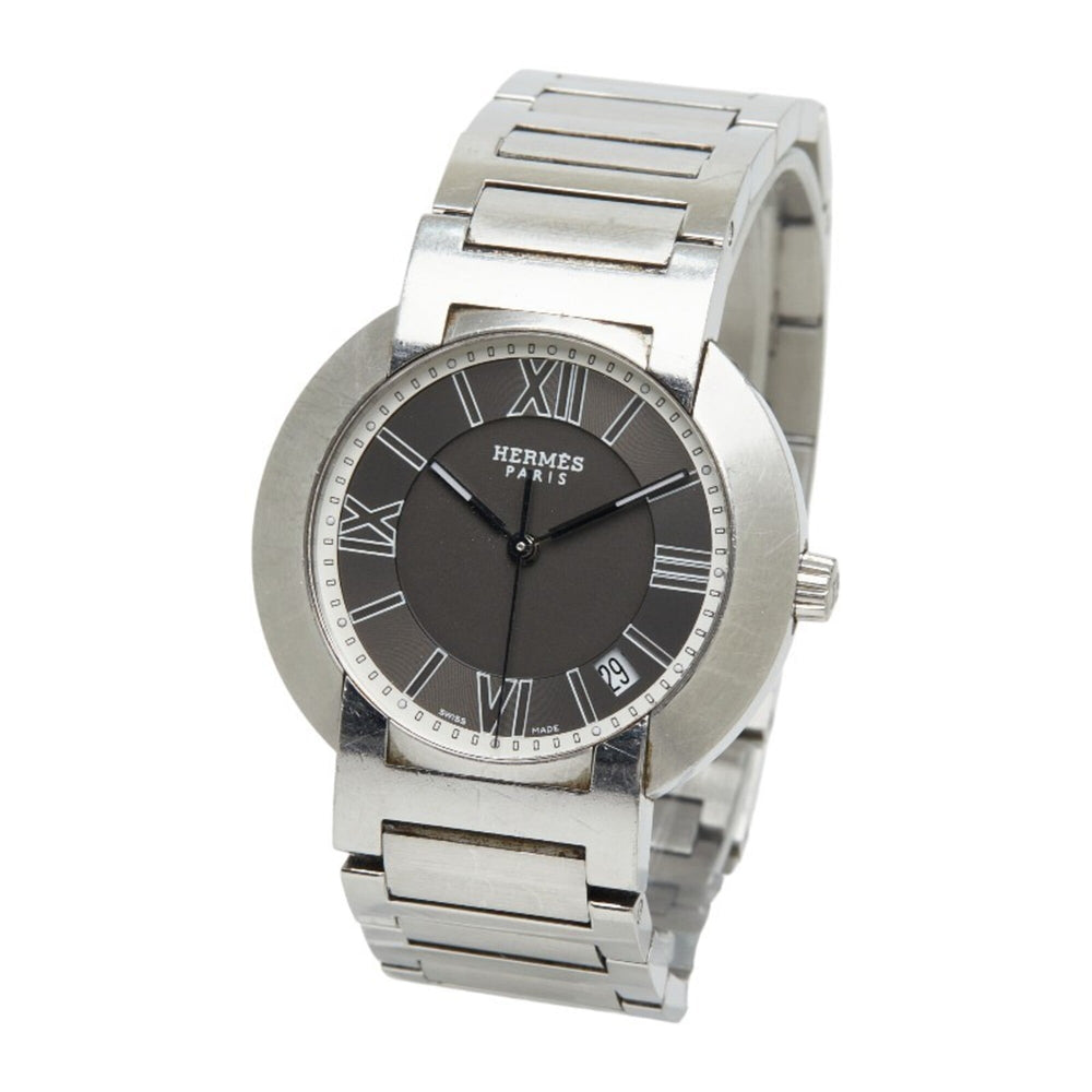 Hermes Nomade Autoquartz Watch NO1.710 Kinetic Grey Dial Stainless Steel Women's HERMES — Good