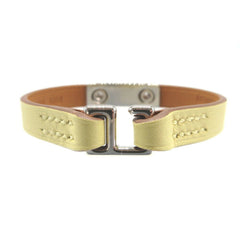 Hermes Rival Bracelet Swift Leather Jaune Poussin B Stamp (Made in 2023) 0727HERMES — Like New