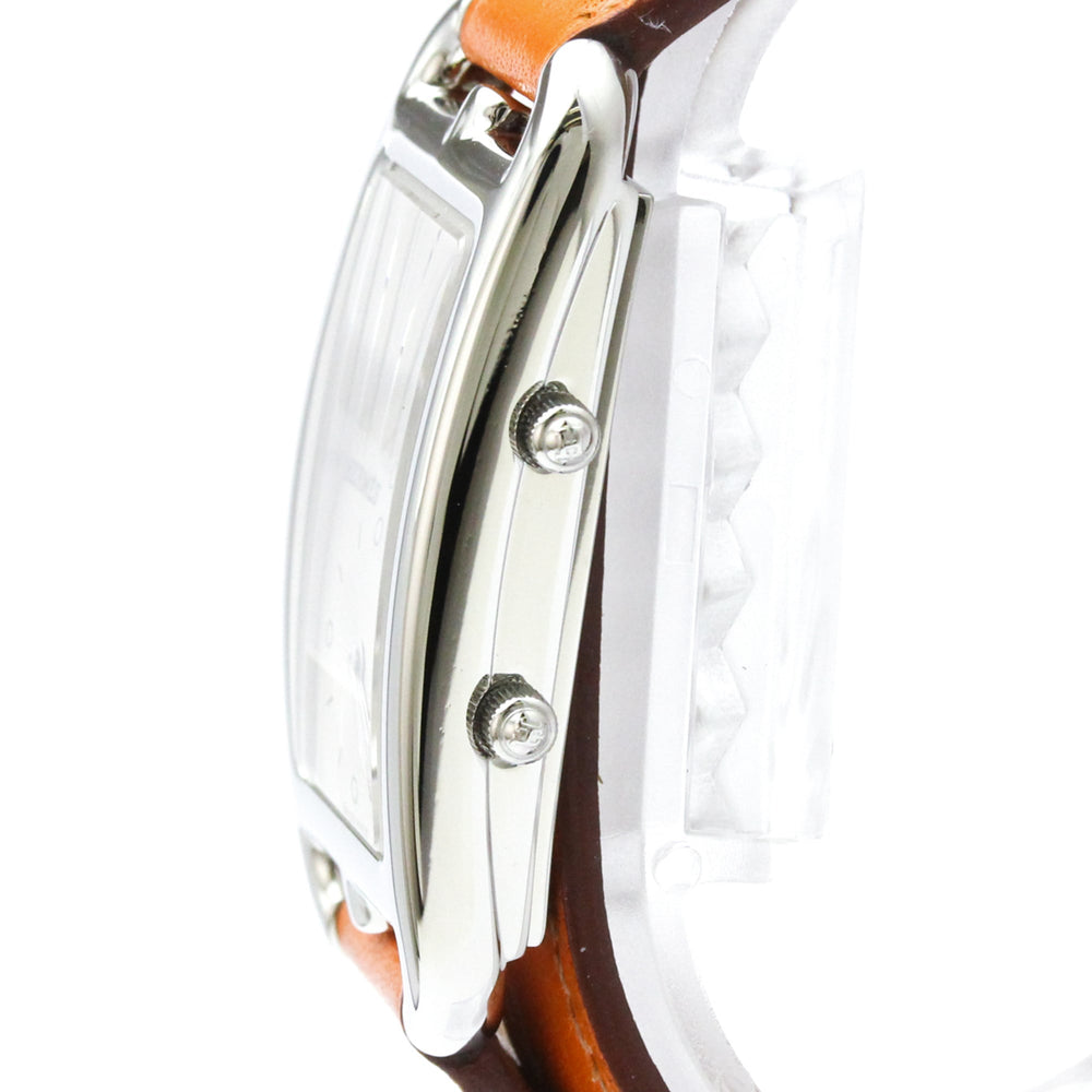 HERMES Cap Cod Deux Zones Steel Double Tour Watch CC3.210 Polished — Very Good