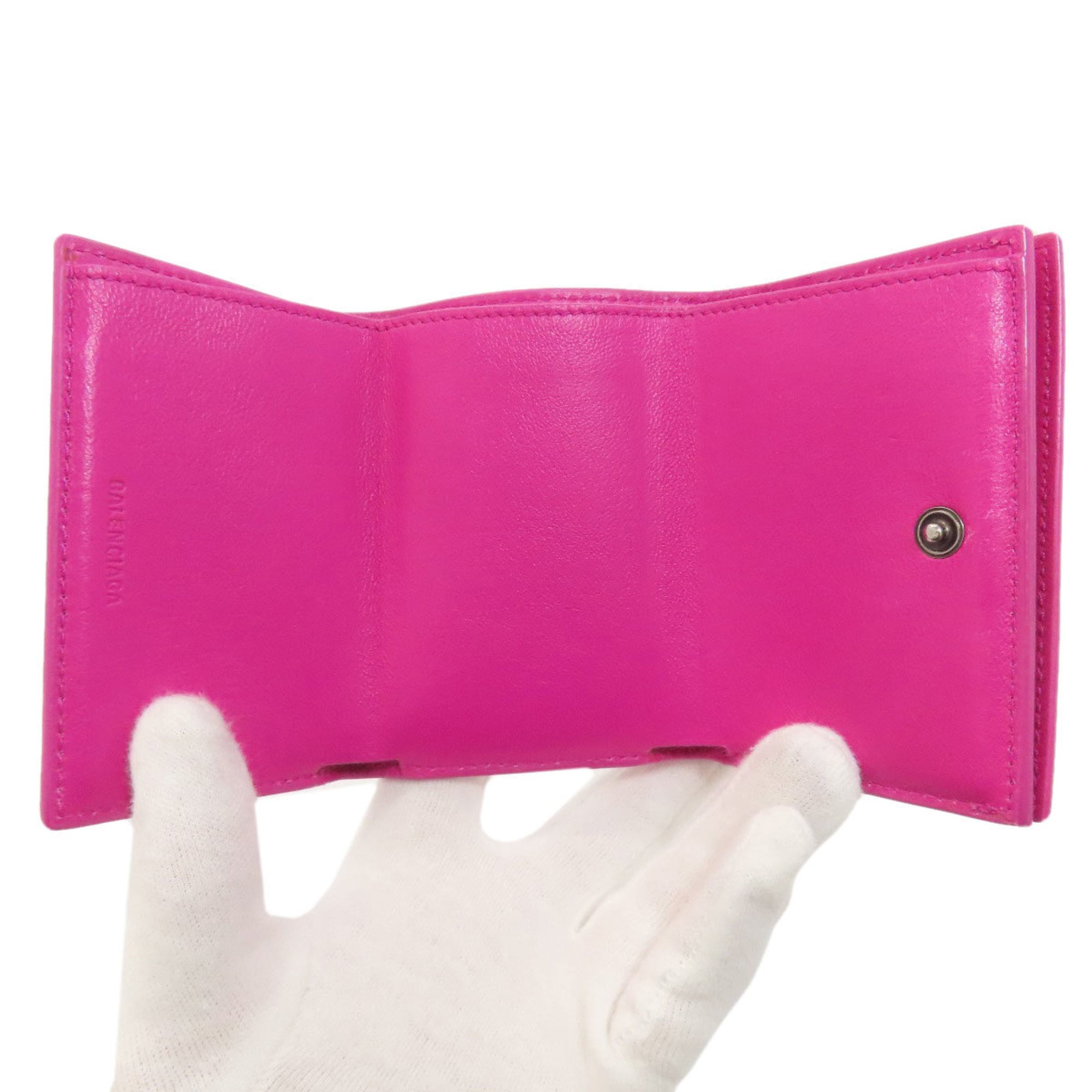 Balenciaga Compact Wallet, Bi-fold Leather, Women's, BALENCIAGA