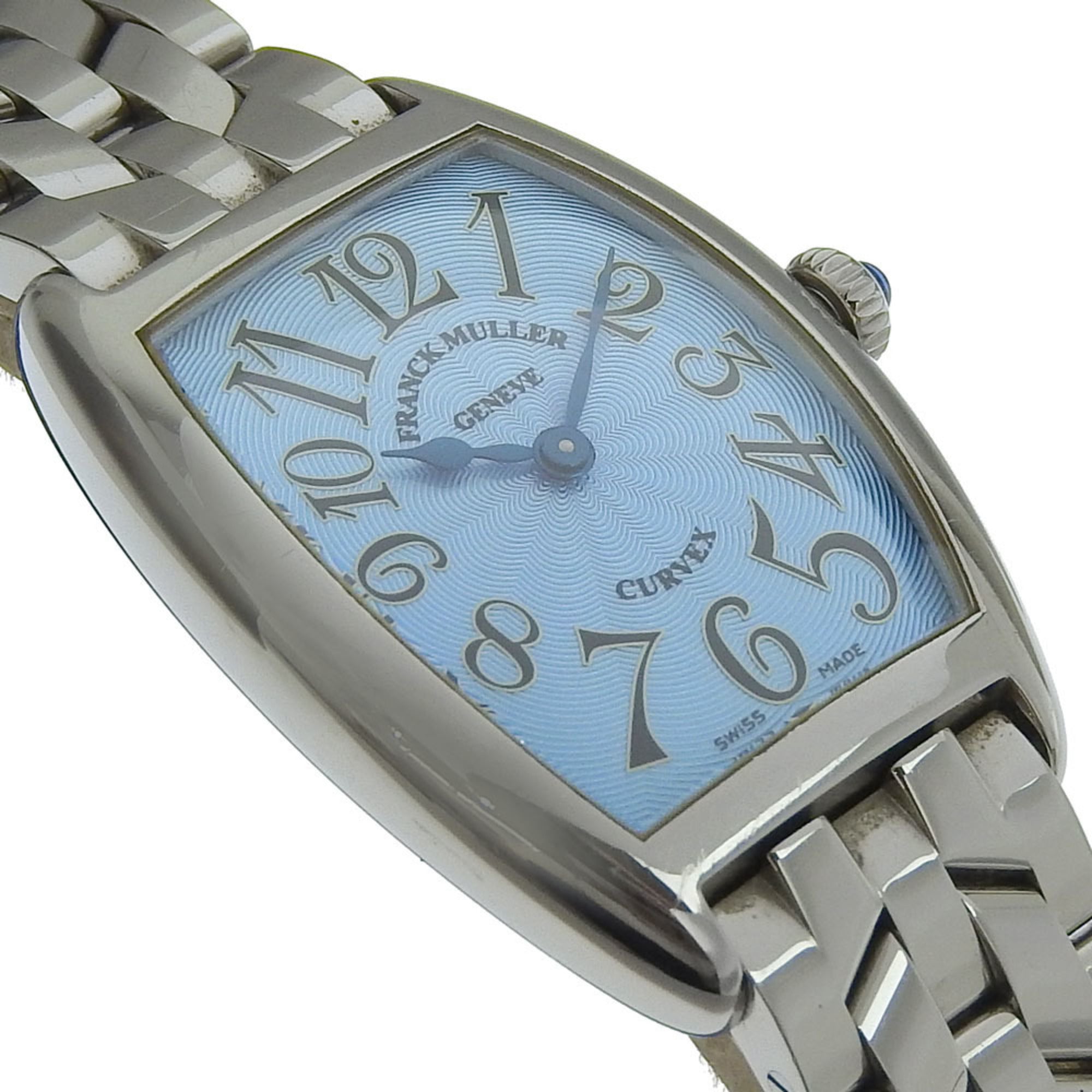 FRANCK MULLER Tonookabex Watch 1752 Stainless Steel Quartz Analog Display Blue Dial Ladies — Very Good