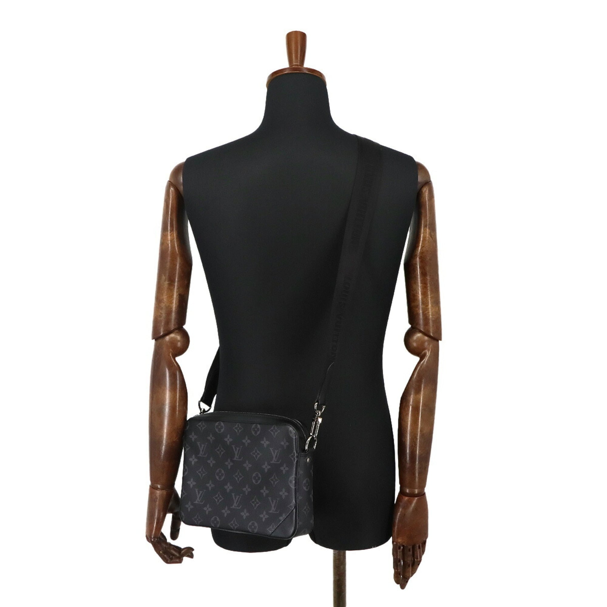 Louis Vuitton Monogram Eclipse Reverse Trio Shoulder Handbag M69443 Messenger — Like New