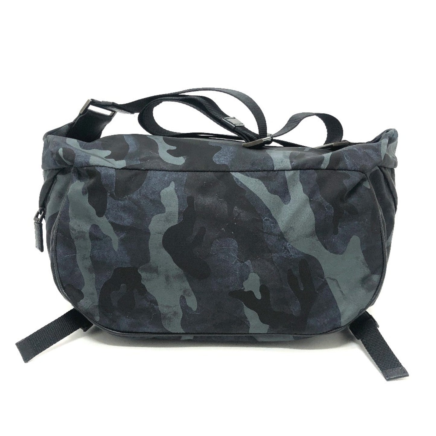 PRADA 2VH991 Triangle Logo Camouflage Crossbody Bag, Shoulder Body Nylon, Men's, Blue