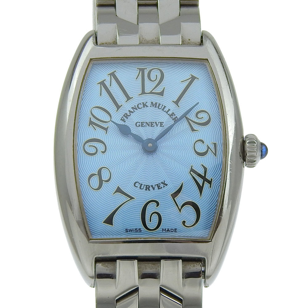 FRANCK MULLER Tonookabex Watch 1752 Stainless Steel Quartz Analog Display Blue Dial Ladies — Very Good