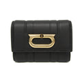 Salvatore Ferragamo Gancini IY 22 0445 Women's Leather Wallet (tri-fold) Black