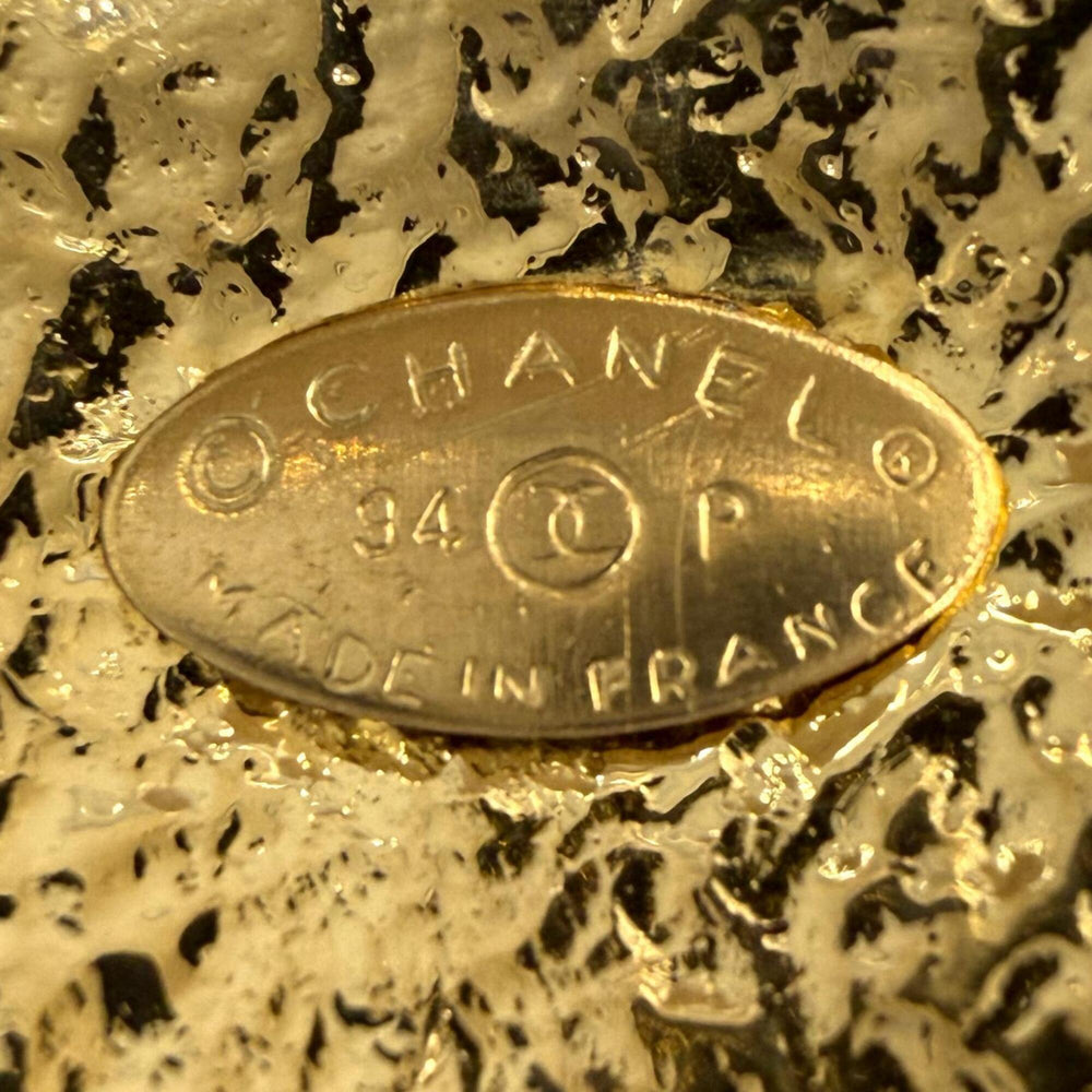 CHANEL Vintage 94P 1994 Coco Mark Chain Necklace Pendant Gold Made in France Women's Men's — Like New