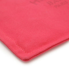 HERMES Yachting PM Flat Pouch in Canvas and Leather, Pink — Like New